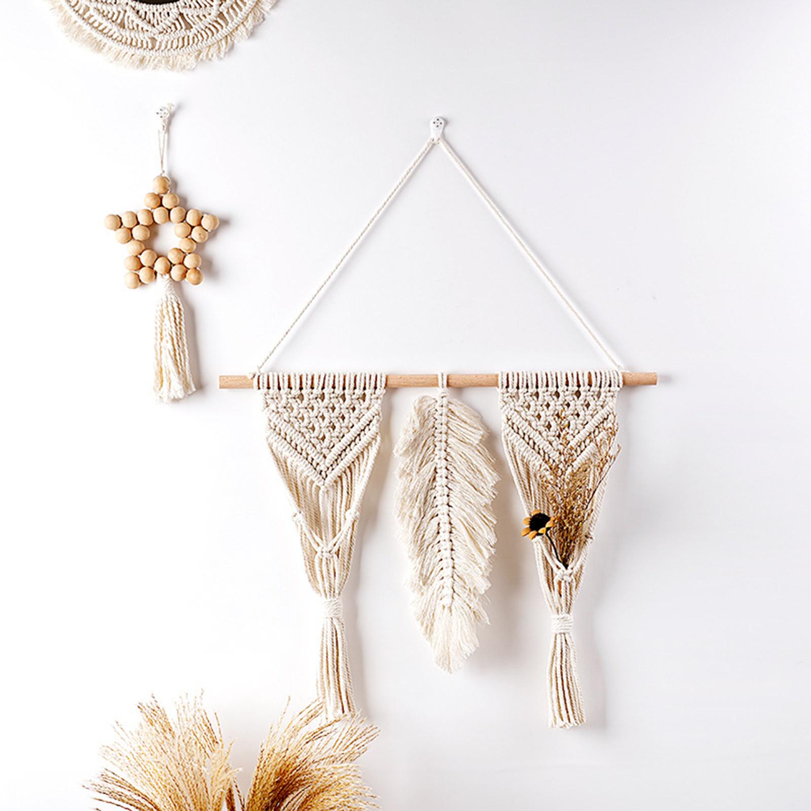 Macrame Wall Hanging Tapestry Boho Plant Hangers Woven Indoor Wall Decor