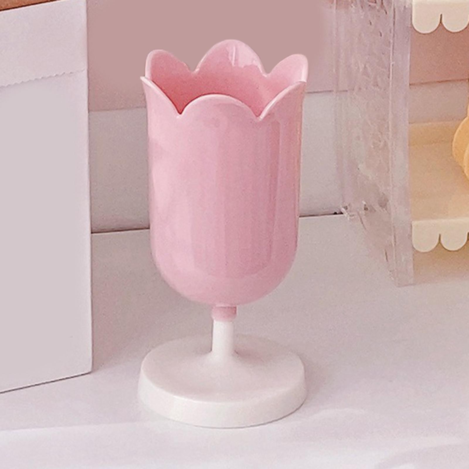 Pen Holder Table Vase Photo Props Pencil Organizer Flowerpot Office Pink