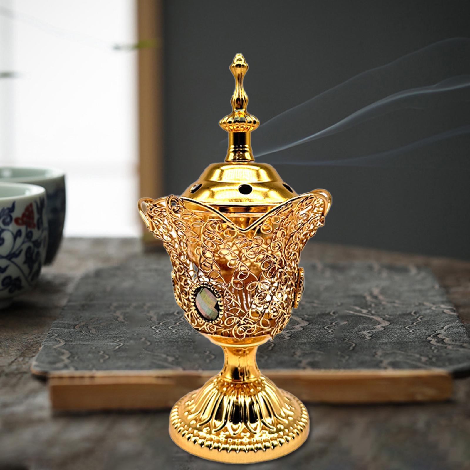 Incense Holder Furnishings Incense Diffuser Censer for Home Desktop Gift Aureate