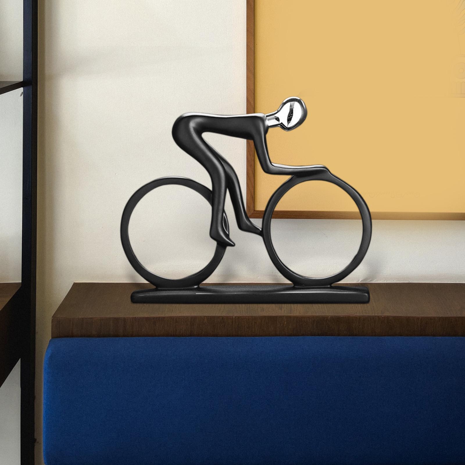 Nordic Style Sportsman Statue Ornament for Counter Collectibles Creative Biking