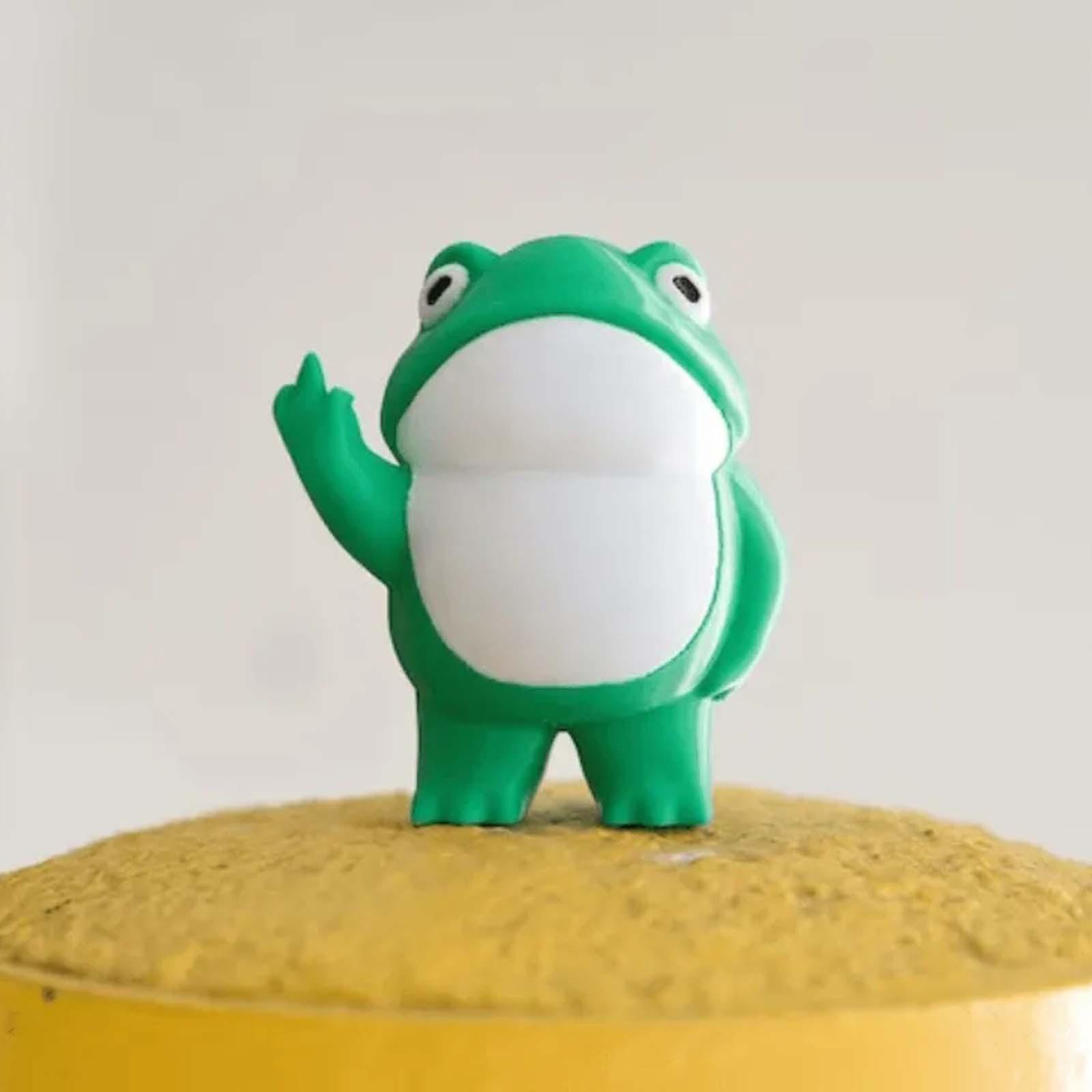 Frog Garden Statue Animal Statue Animal Sculpture for Desktop Mantel Wedding
