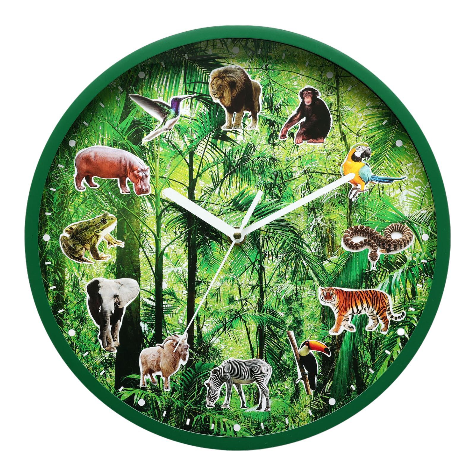 Wall Clock With Animal Calls