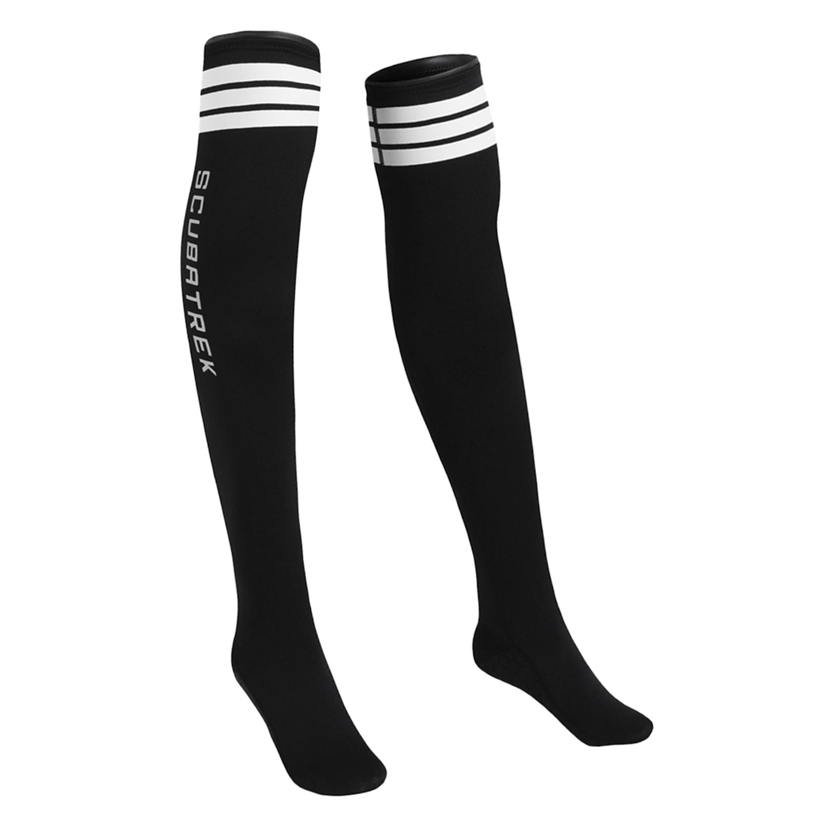 Anti-slip Diving Socks Thermal Snorkeling Surfing Beach Stocking Black M