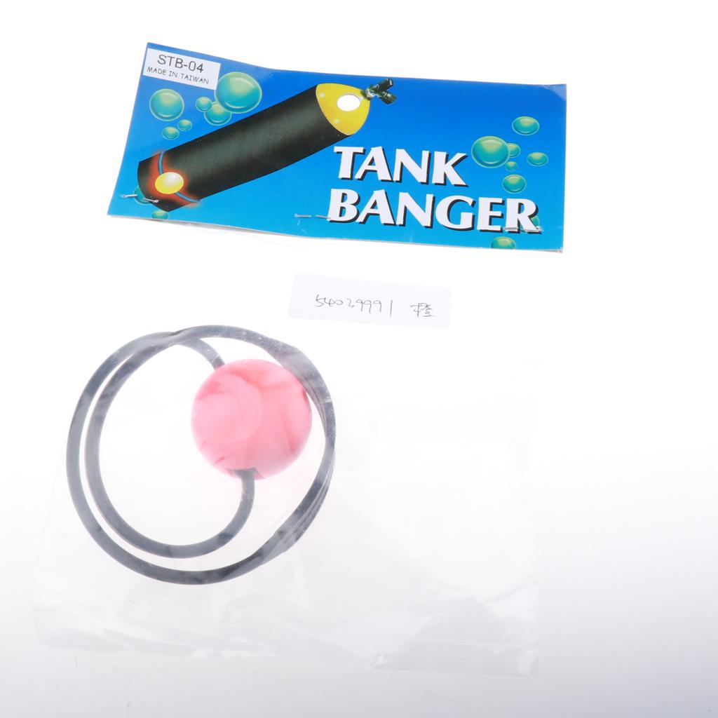 Scuba Diving Tank Banger Elastic Percussion Ball Underwater Signal Device Orange