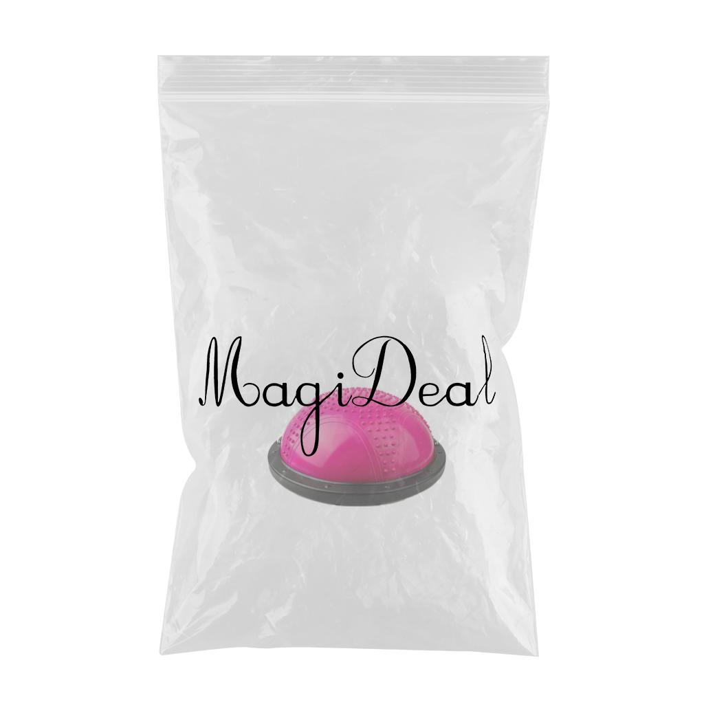 Half Ball Massage Ball Anti-Slip Exercise Balance Point Drawstring Pink A