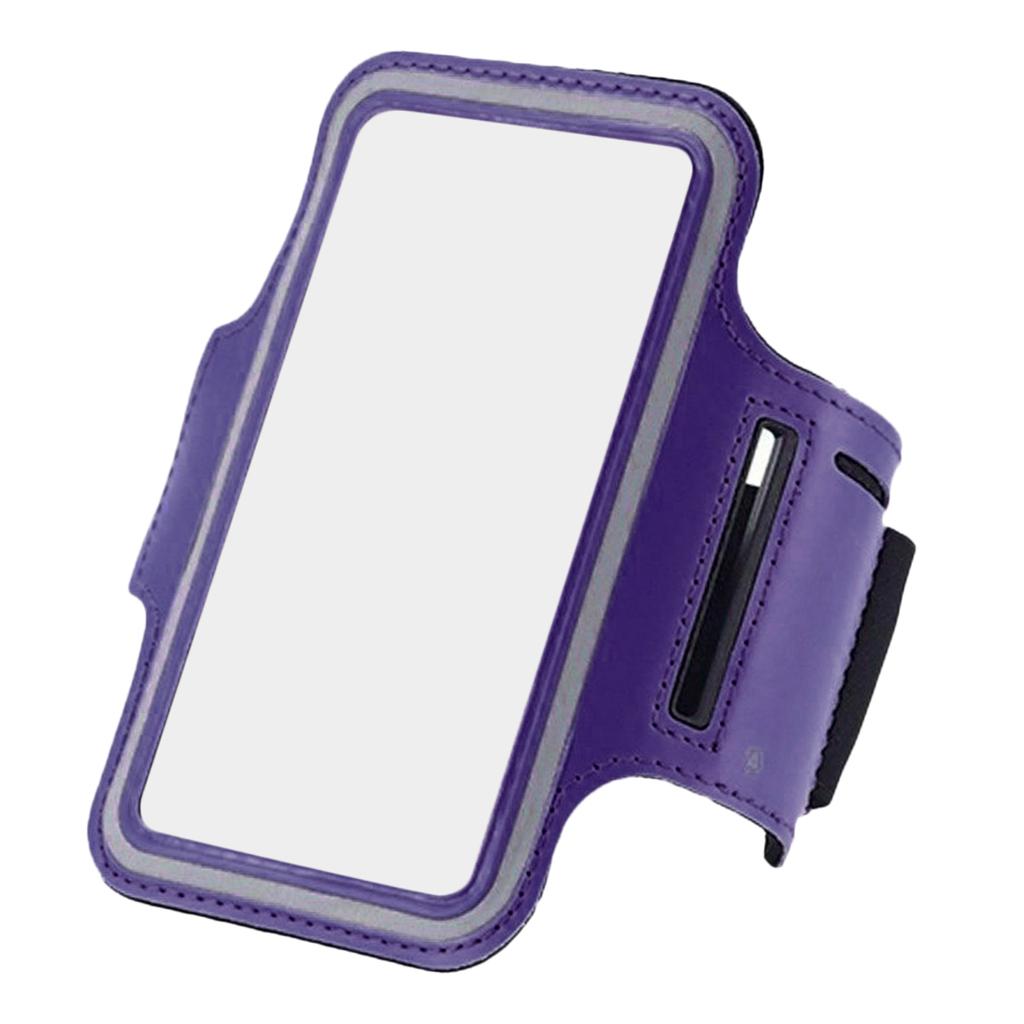 Sports Running Cell Phone Armband Waterproof Purple 4.7inch