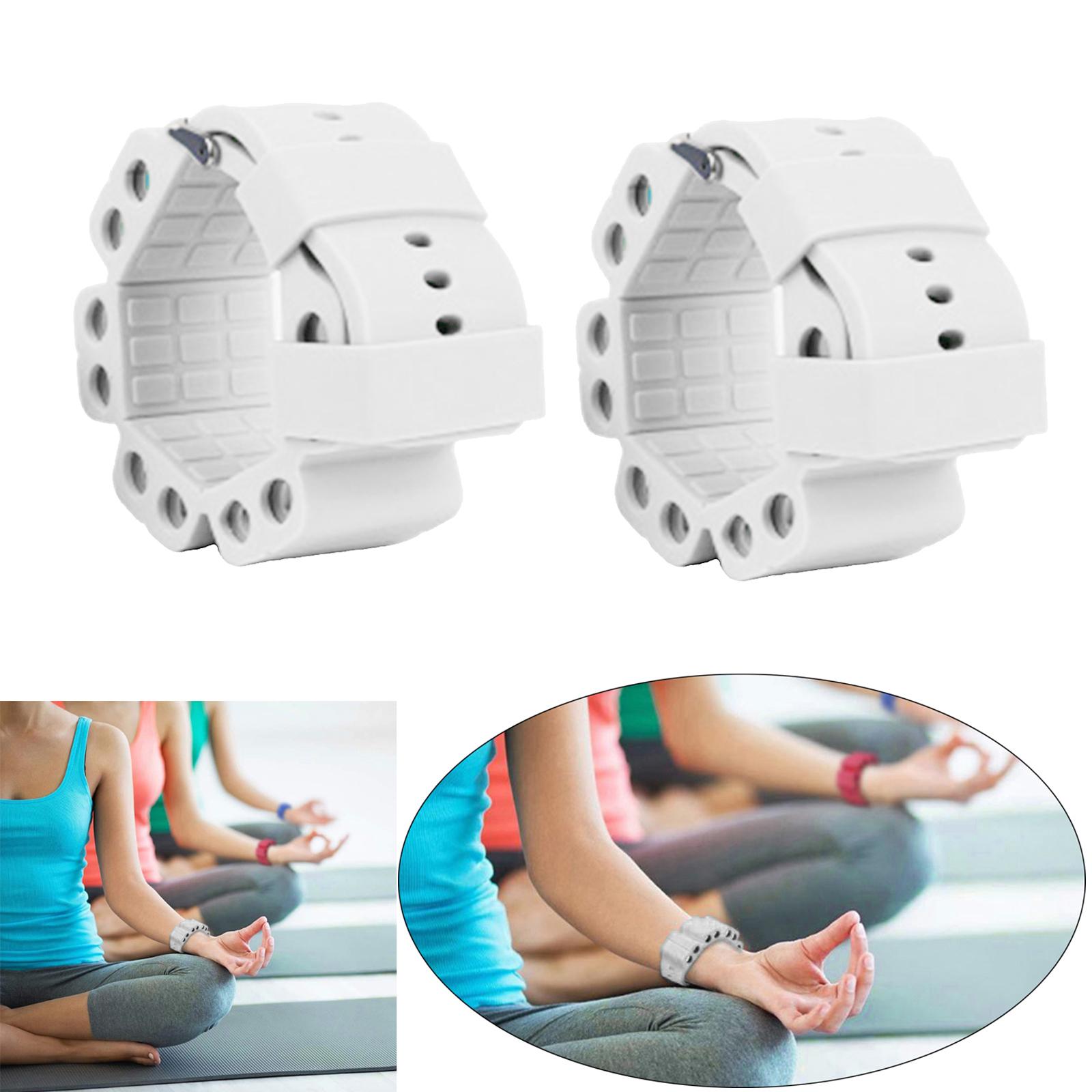 2Pack Wrist Weights Wearable Bracelet Intensify Fitness Gym Exercises White