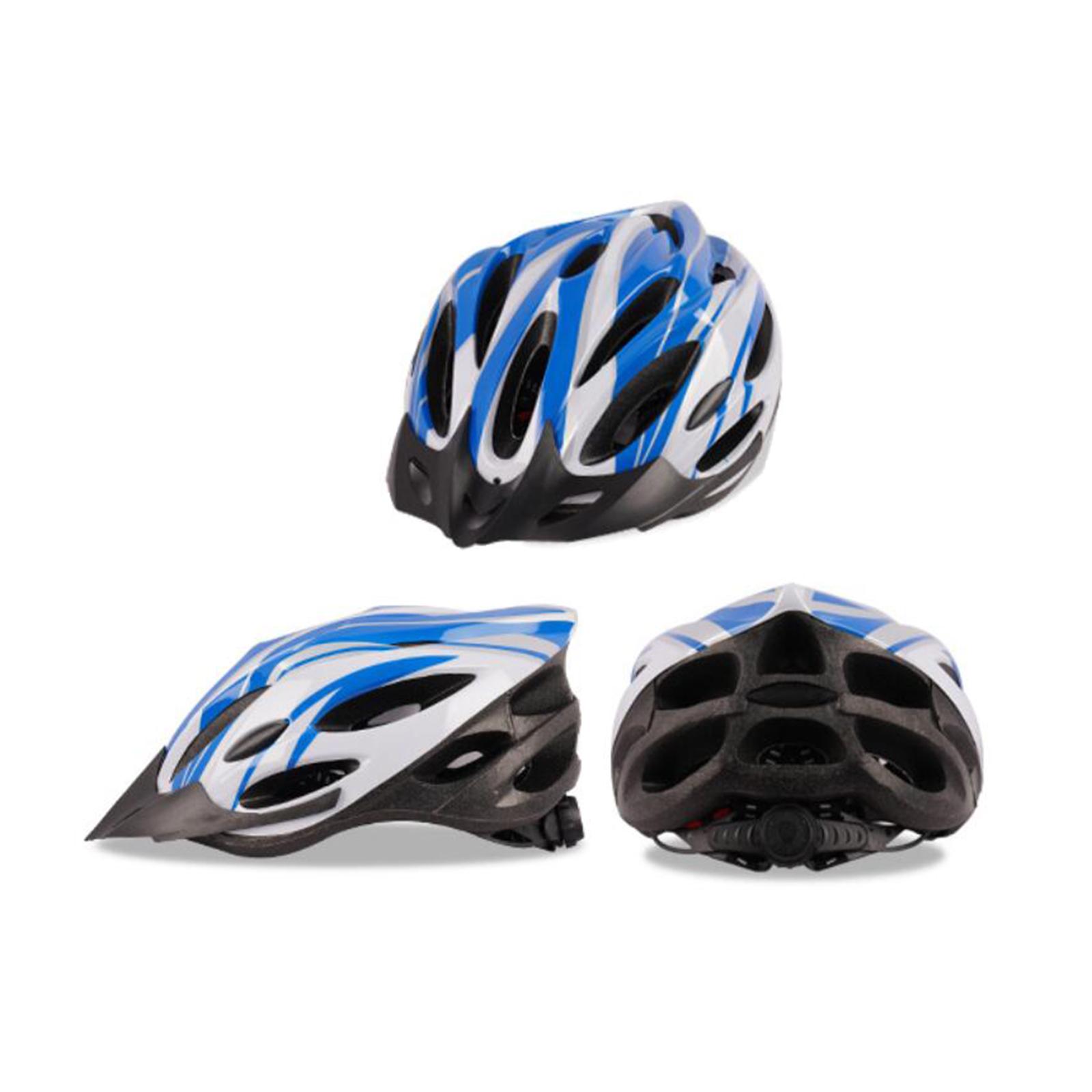 Cycling Bicycle Adult Men Women Bike Helmet Mountain Bike Shockproof Blue white