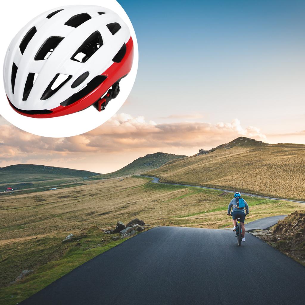 Cycling Bicycle Adult Bike Helmet Mountain Bike Shockproof White Red