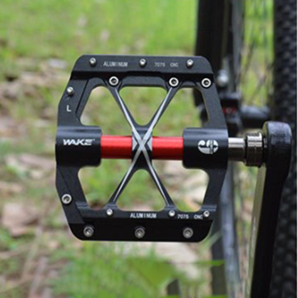 Mountain Bike Pedals MTB Bicycle Cycling Aluminum Alloy Bike Bearing Pedals Black