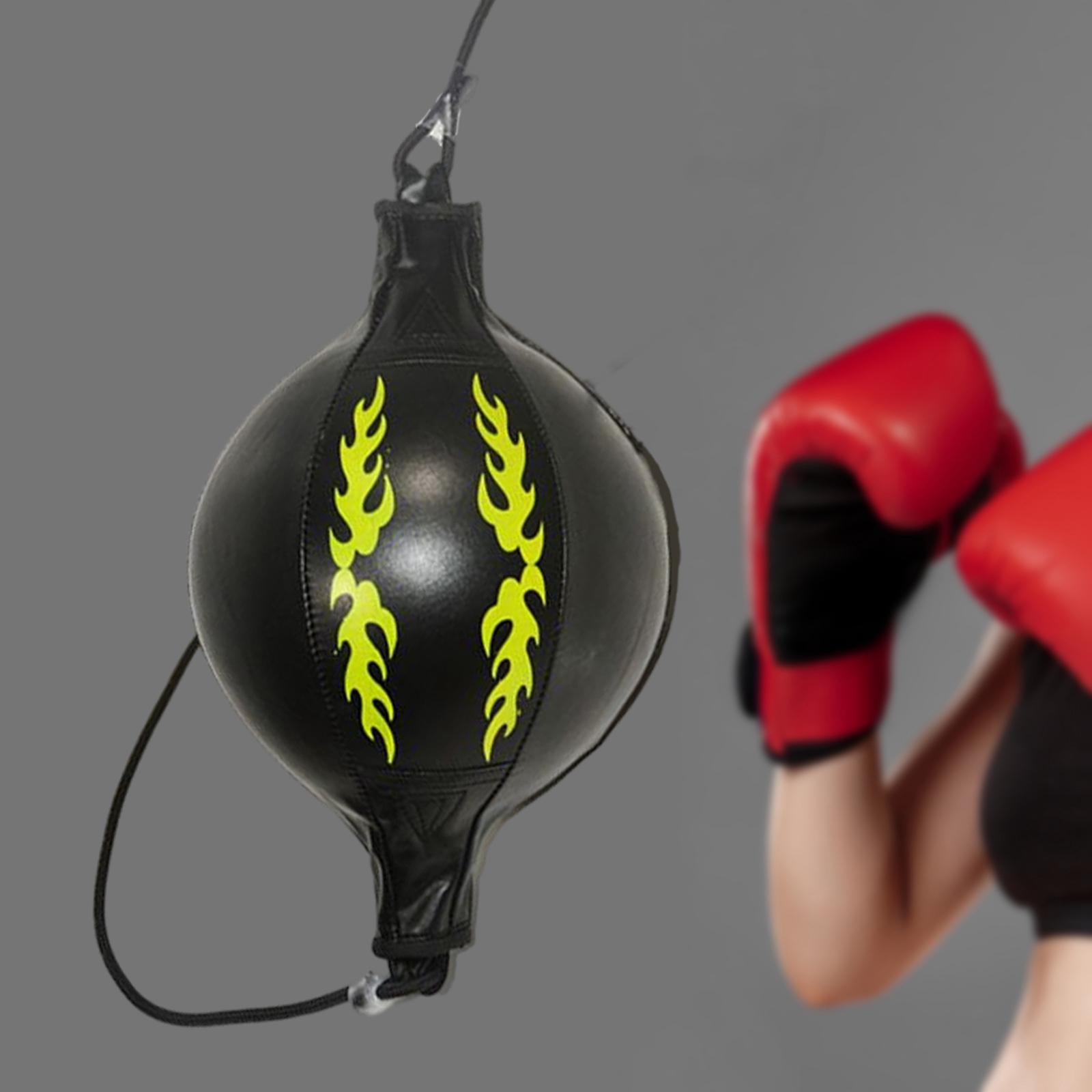 Speed Ball Double End Punching Bag Equipment Boxing Reflex Ball Black