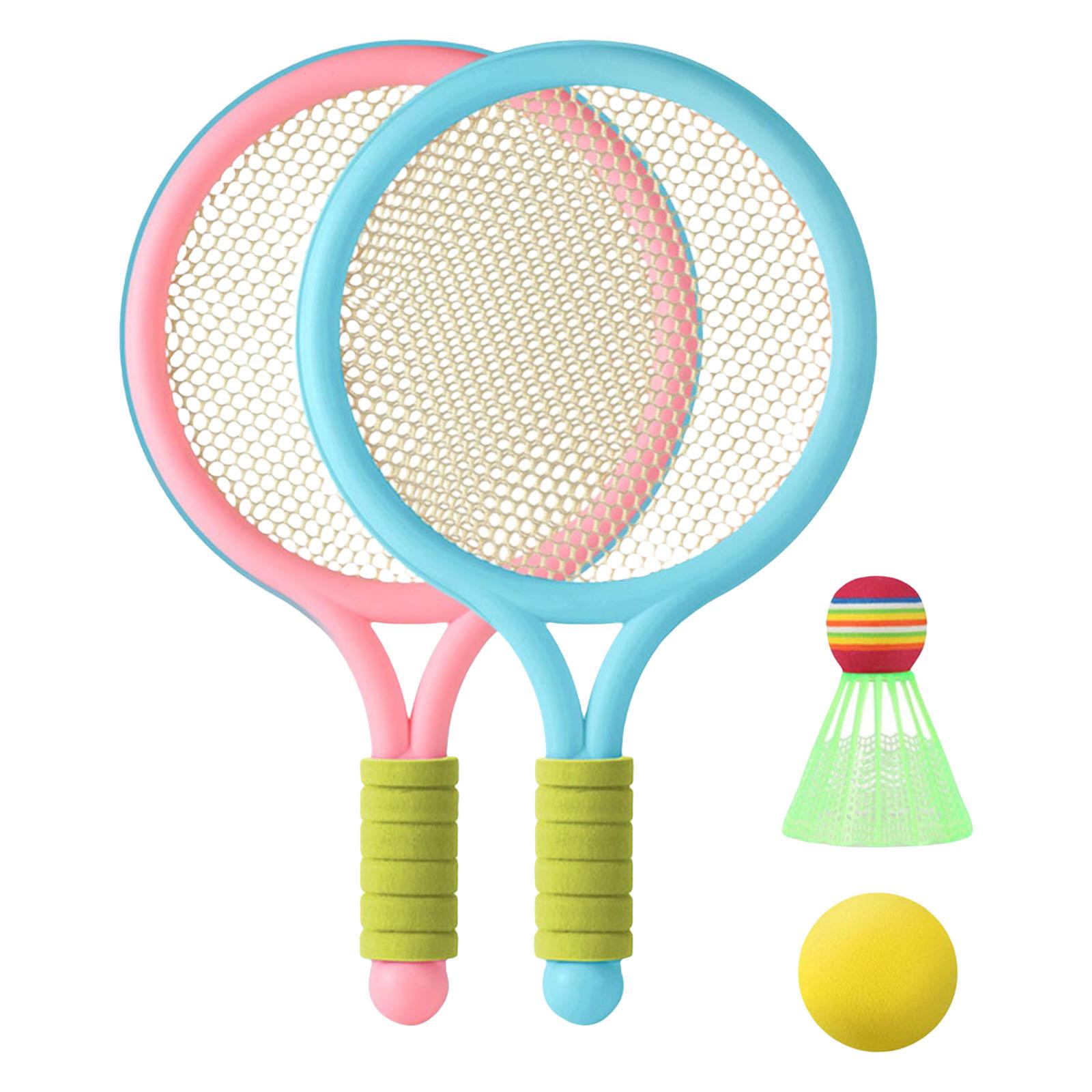 Durable Children's Badminton Tennis Racket for Beginner Training pink blue