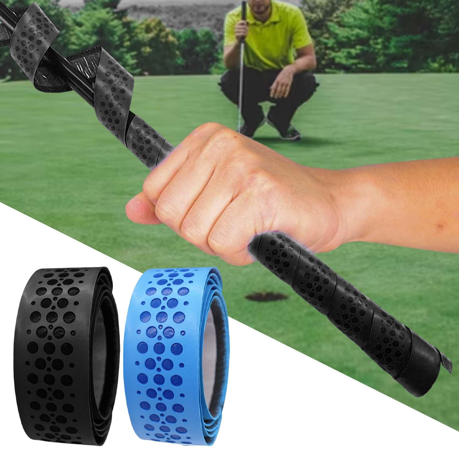 2 Pieces Golf Grip Wrapping Tapes Overgrip Tapes Golf Grip Accessories Black 