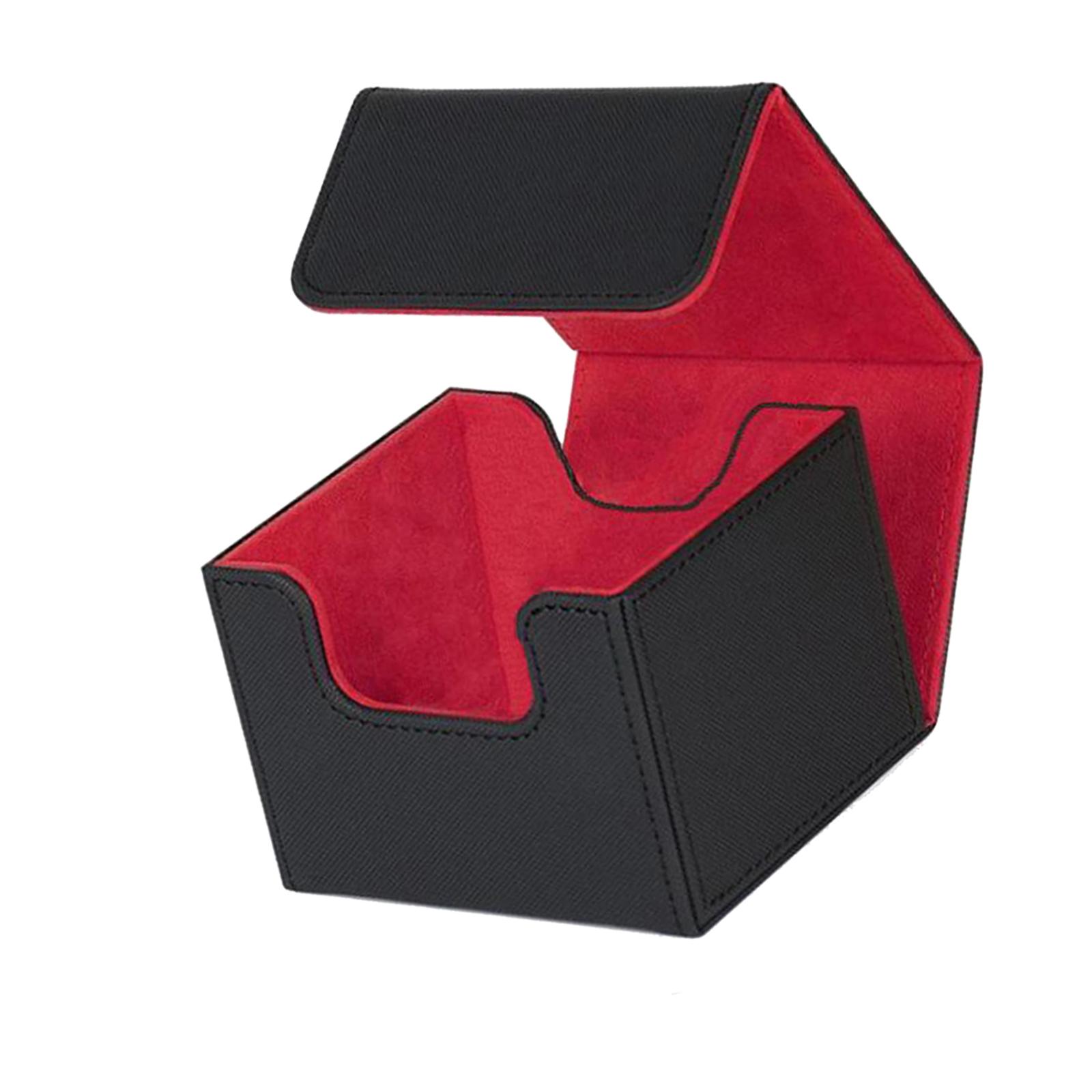 2Pieces Card Deck Box Game Card Case Orange and Red