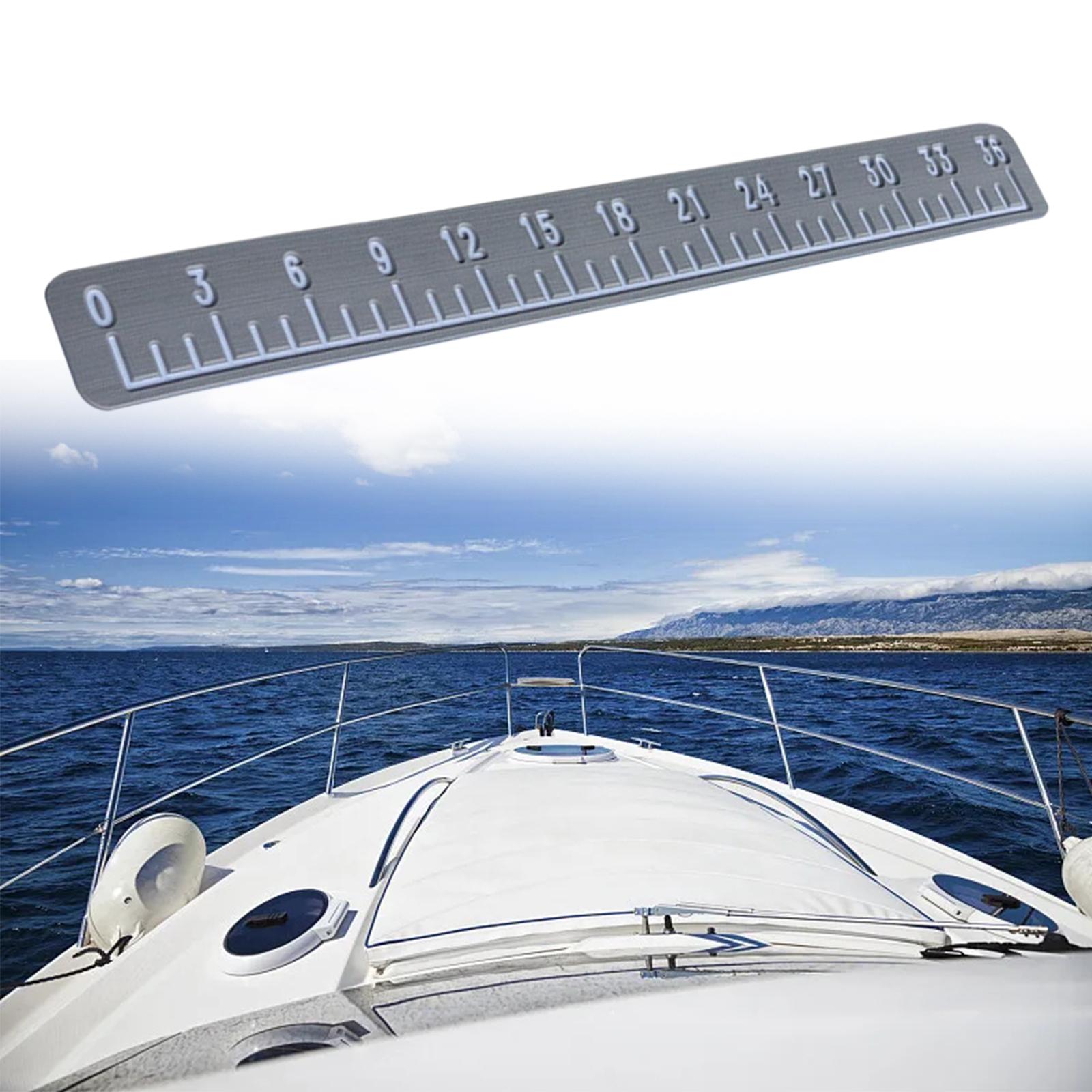 39" Fish Ruler for Boat Accurate 6mm Thickness High Density for Sailboats light gray white