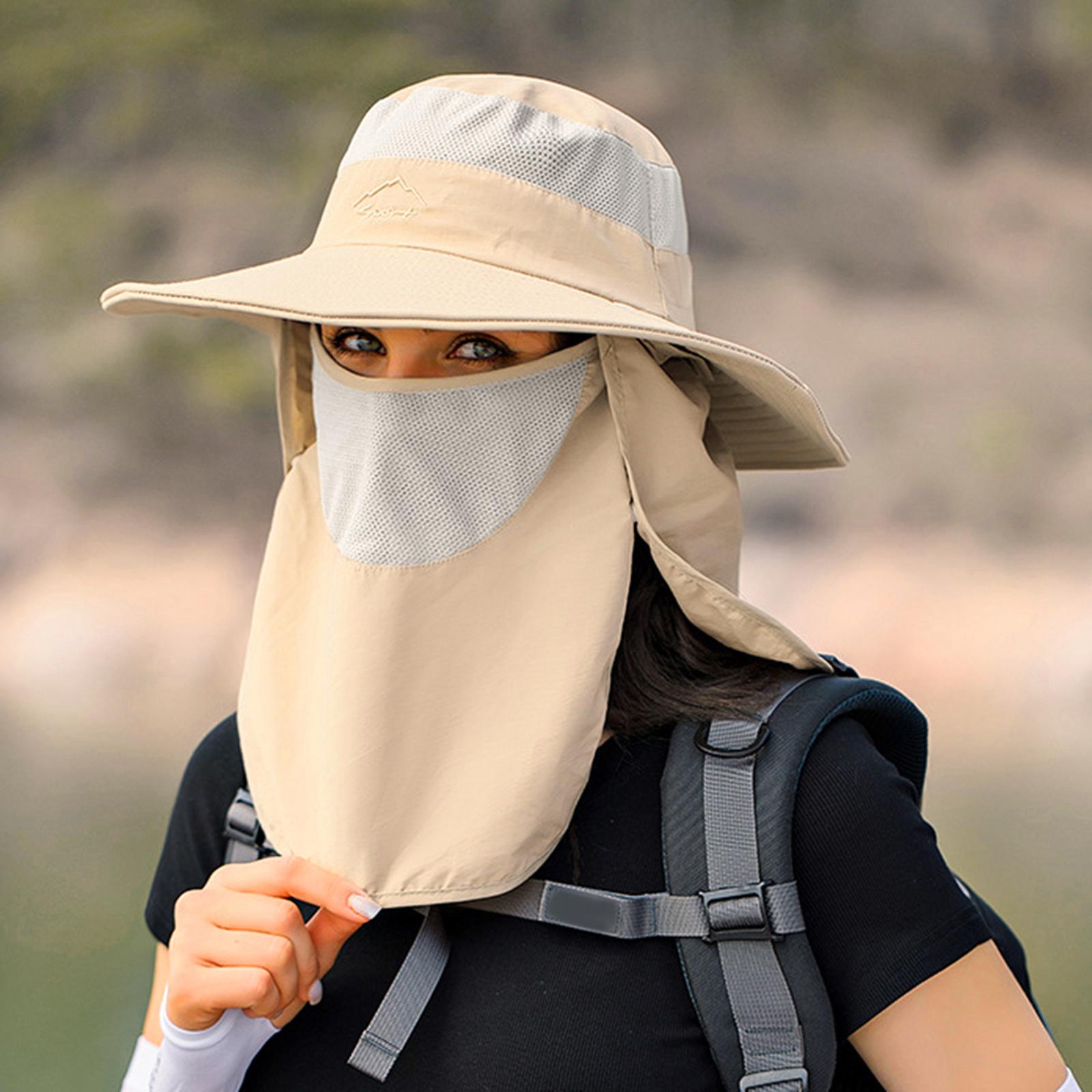 Sombrero Hats Neck Face Flap Sun Protective for Hiking Travel Vocation