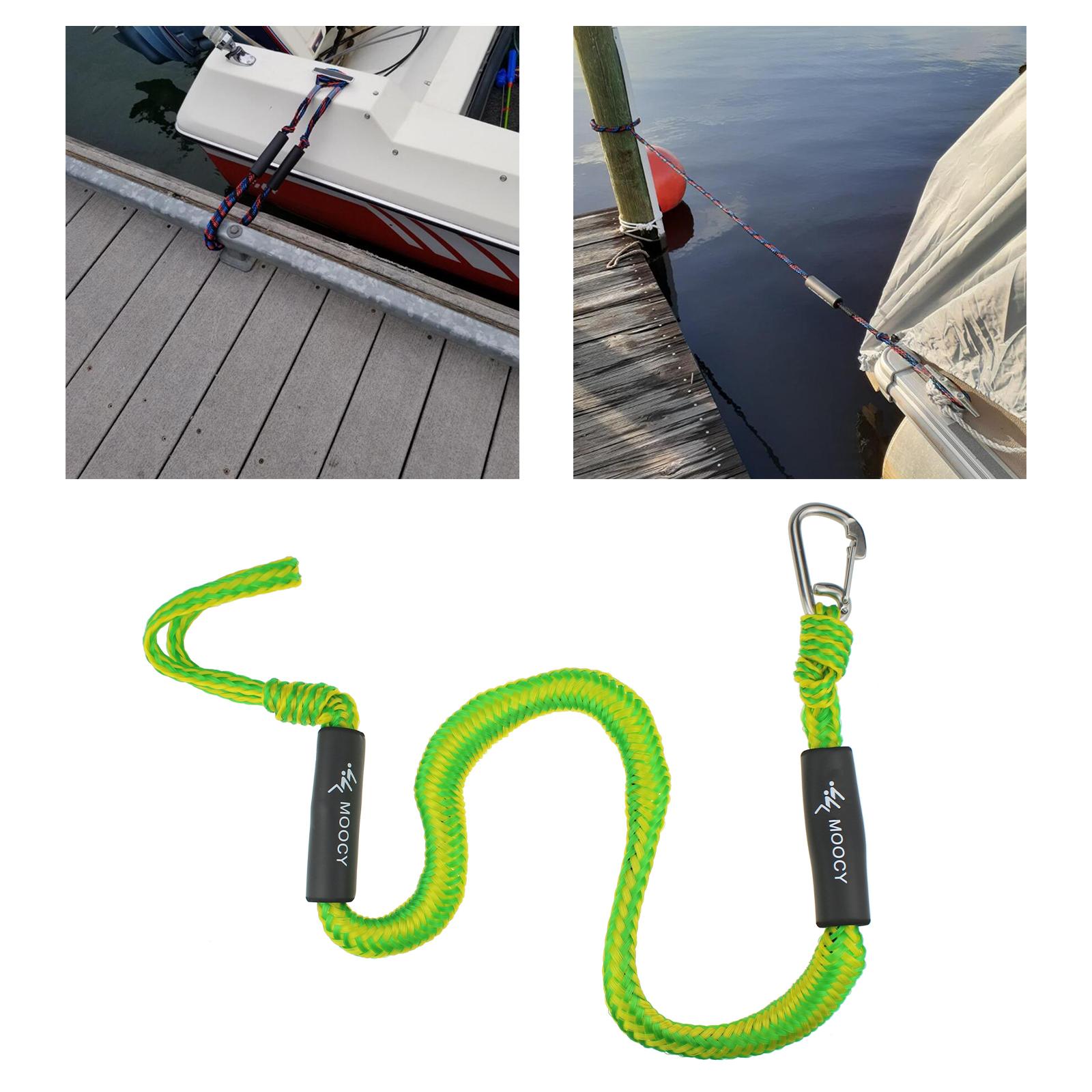 Bungee Dock Line for Boats with Loop 4 Feet with Clip Boat Dock Ropes Lines