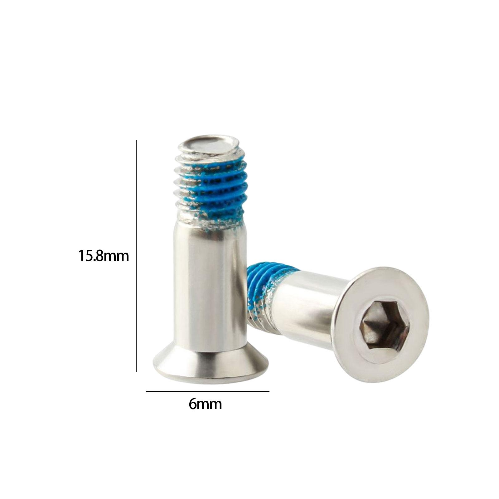 3x2Pcs Rear Derailleur Screws M5x15.8mm Guide Wheel Bolts for Road