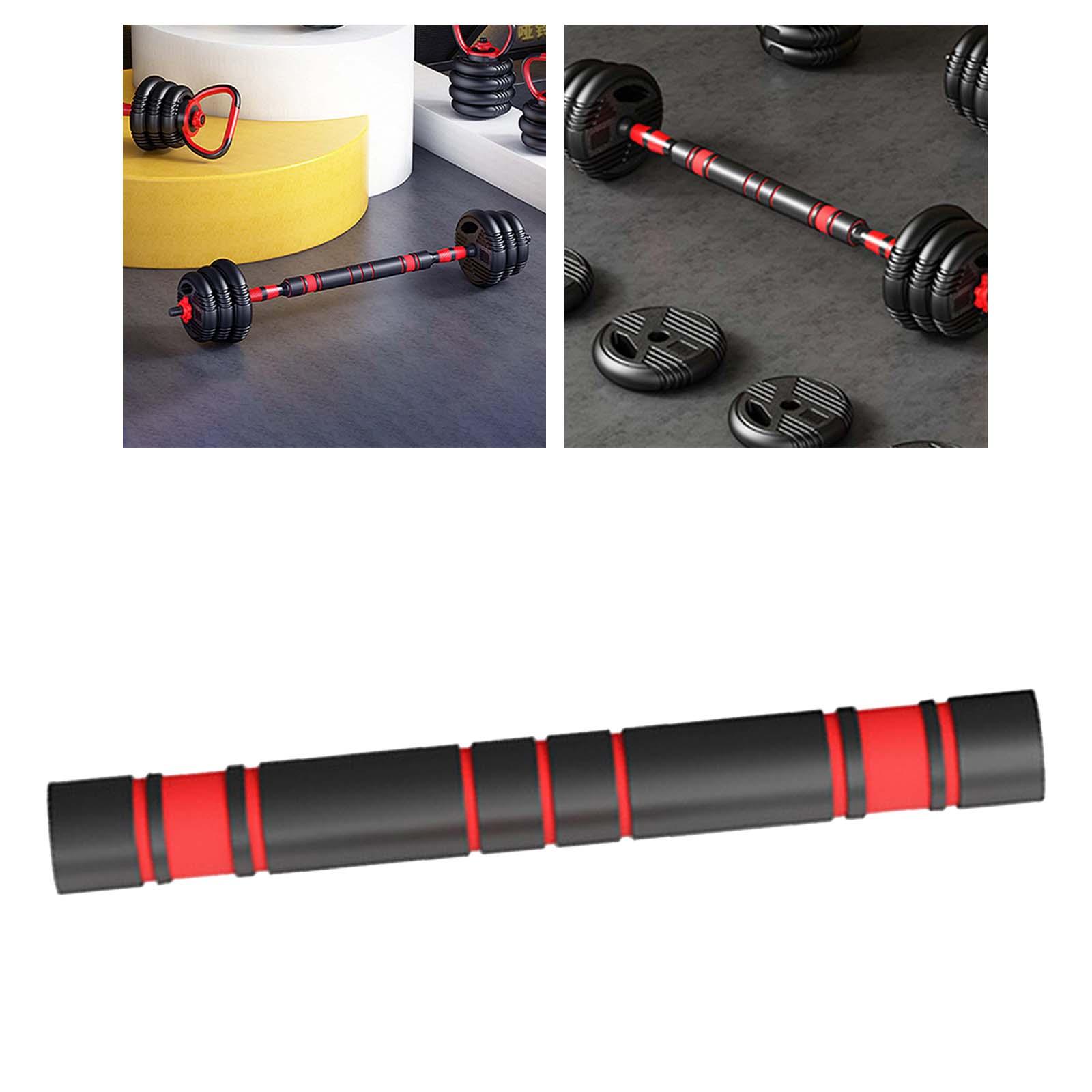 Dumbbell Handle Barbell Loadable Strength Handles Connector Rod for Training