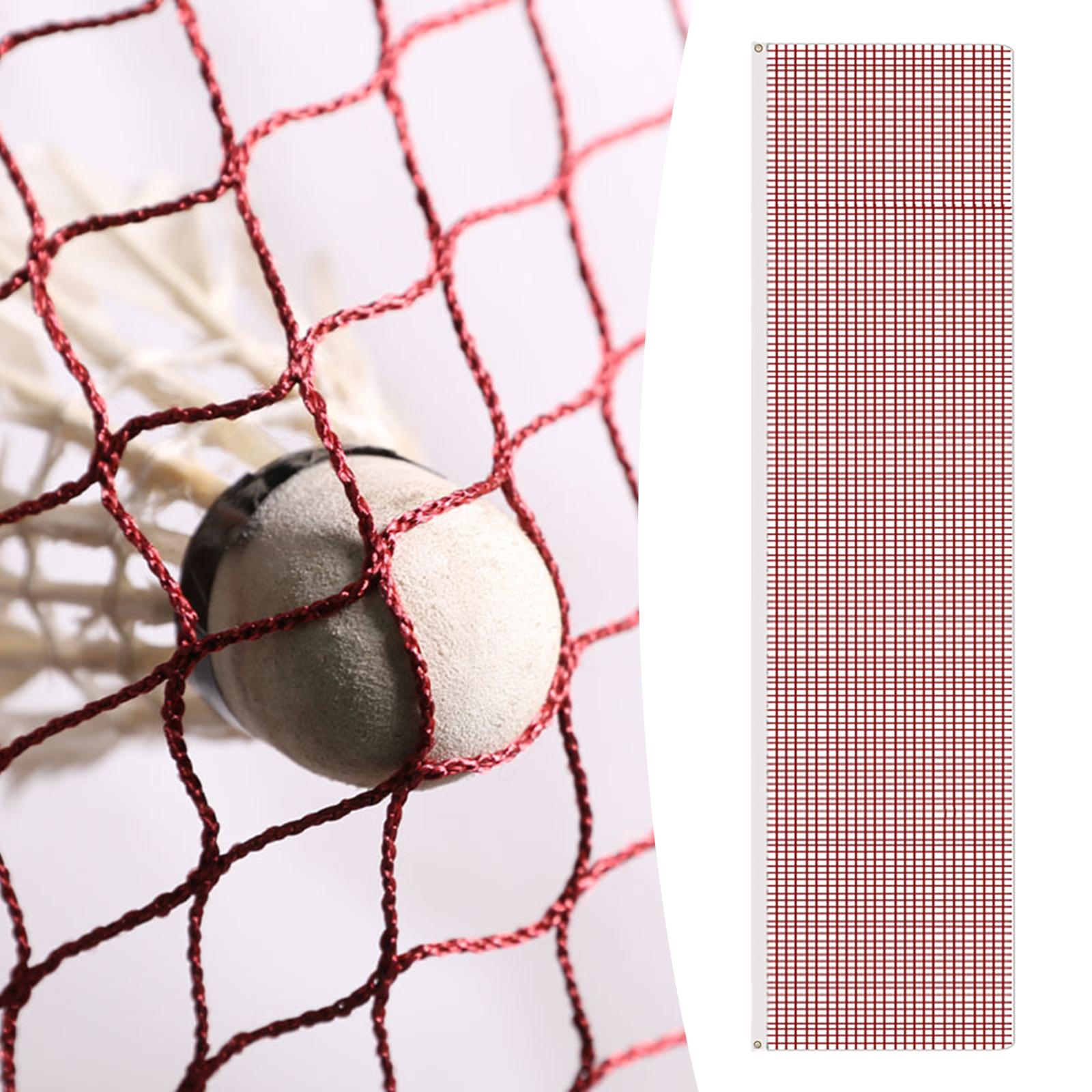 Badminton Net 610cmx76cm Replacement Net for Beach Games Pickleball Backyard Red