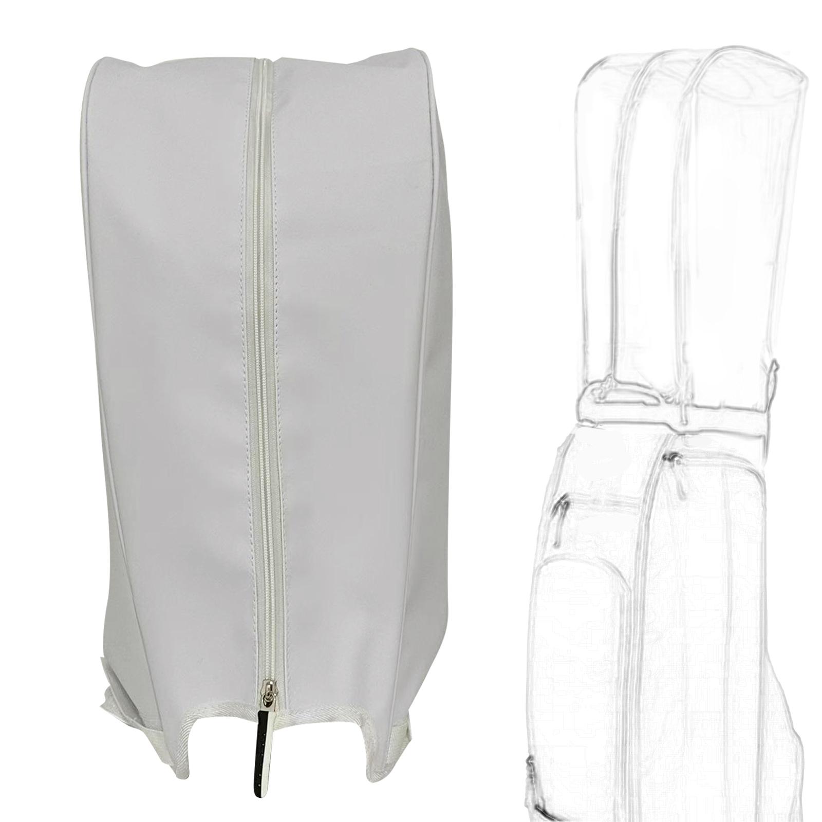 Golf Rain Cover Durable Club Bags Raincoat for Golf Bag Golf Push Carts Accs White A
