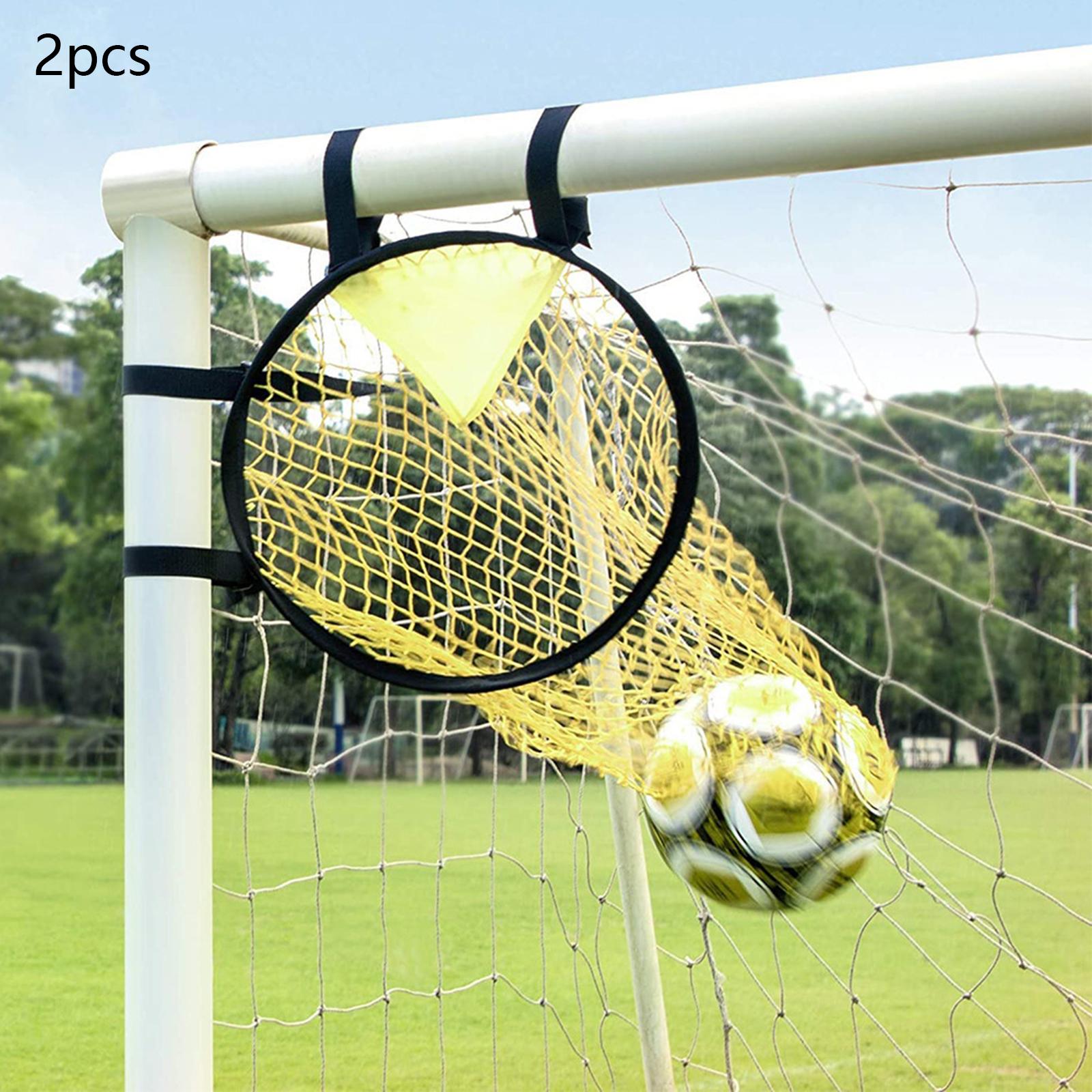 Football Training Net Folding Polypropylene Beginners Soccer Goal Target Net 2 Pieces