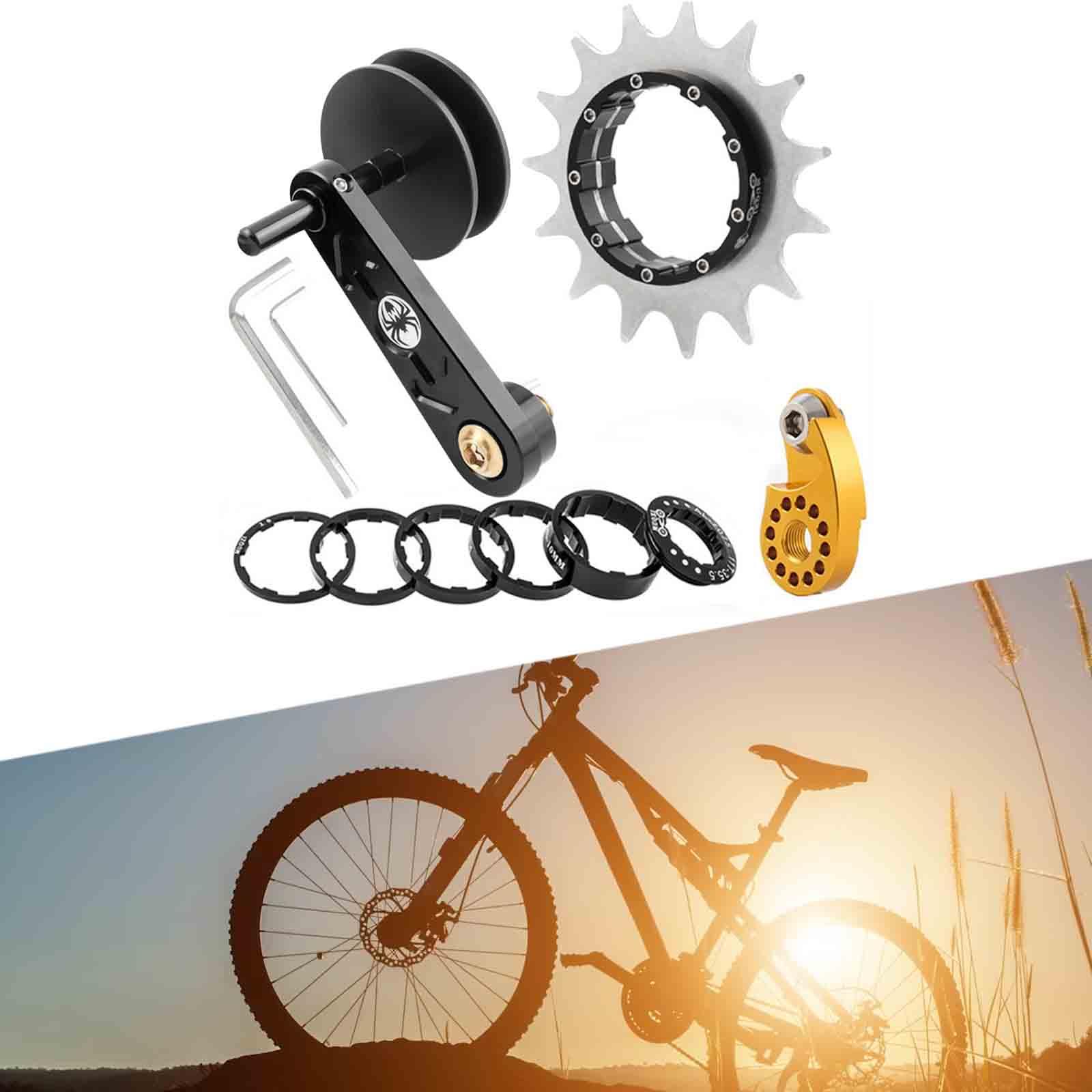 Single Speed Conversion Set Repair Aluminum Alloy Stainless Steel Stabilizer Black