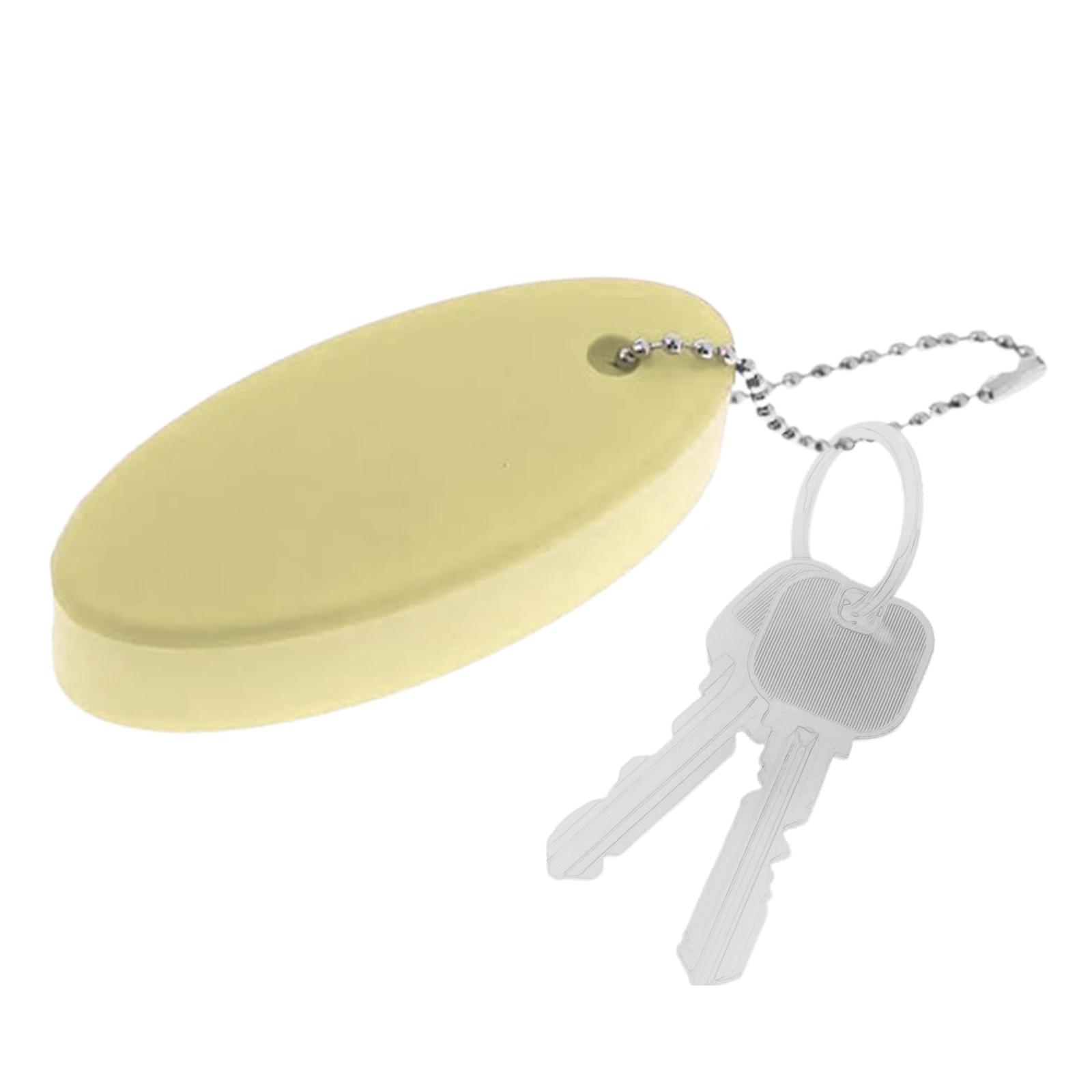 Buoyant Keychain Lightweight Pendant Boat Keyring for Boating Rafting Kayak Yellow