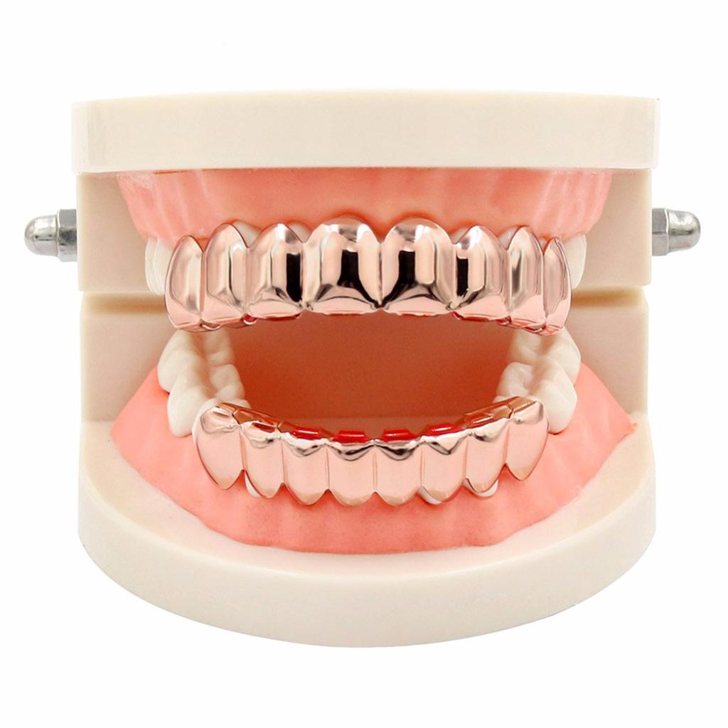 18K Gold Plated Grills Grill Teeth Teeth Costume Free Mold Kit ...