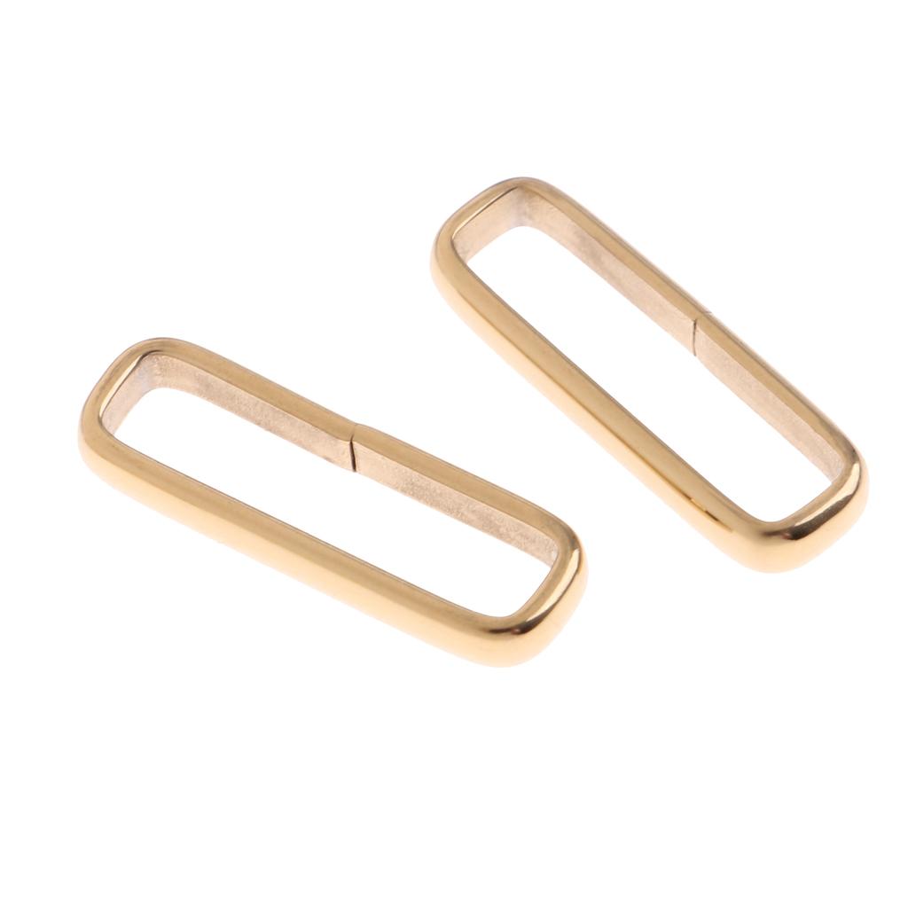 5pcs Watch Strap Keepers Rings Stainless Steel Buckle DIY Ring Loop 18