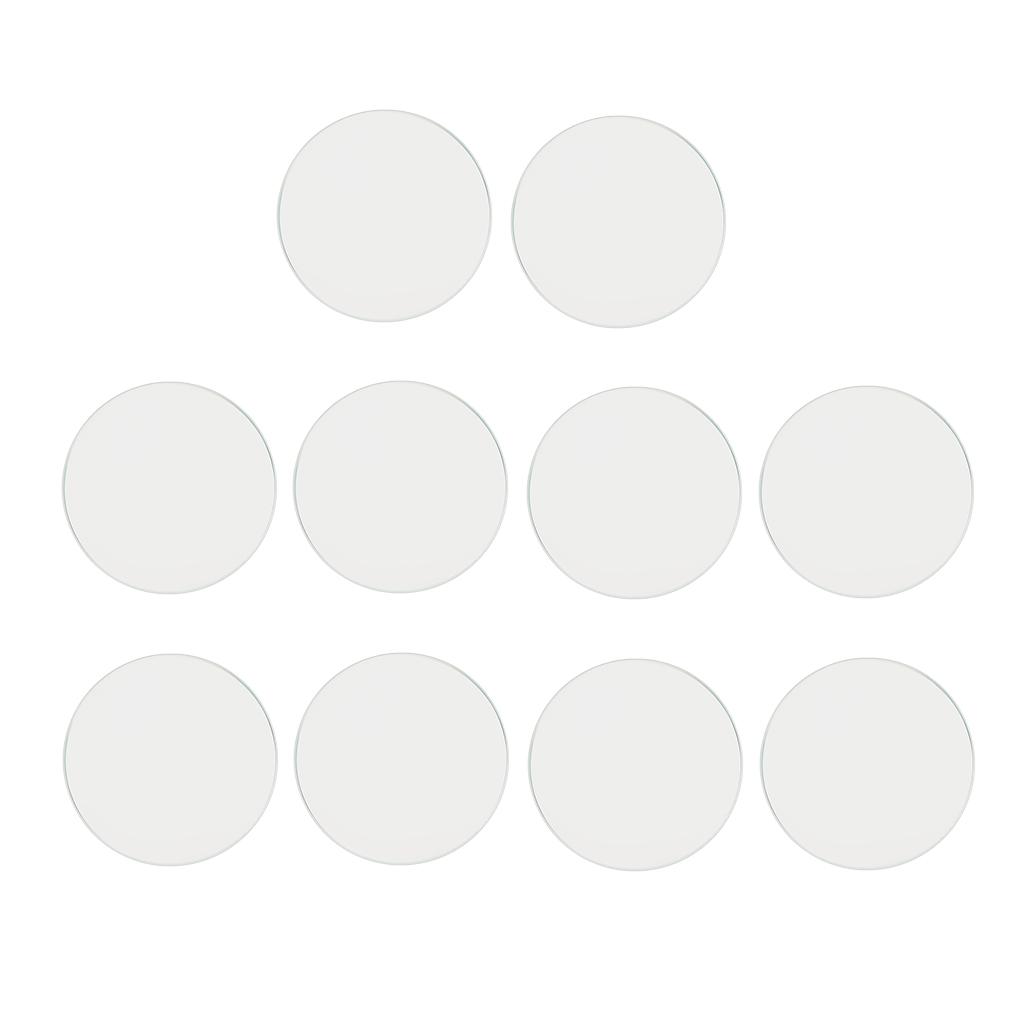 Jewellers Tools 10pcs Flat Large Watch Crystal Mineral Glass 1mm Thick