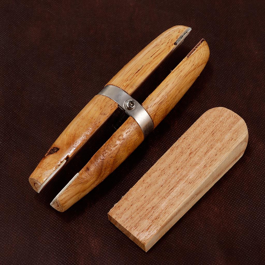 Natutal Wooden Jewelers Ring Clamp Wood Jewelry Vise Tool Holder Hold Rings
