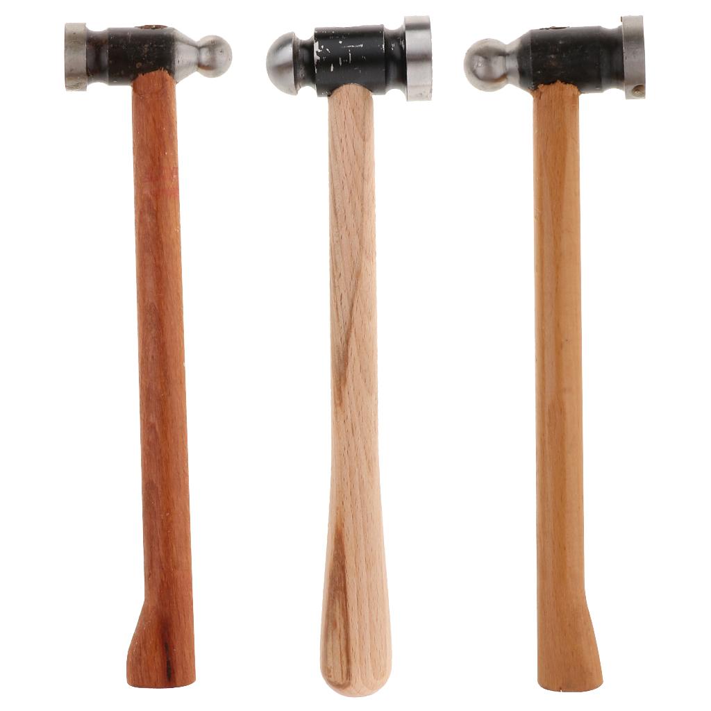 Multifunction Iron Wooden Handles Hammer Tool for Jewelry Making Design 26mm