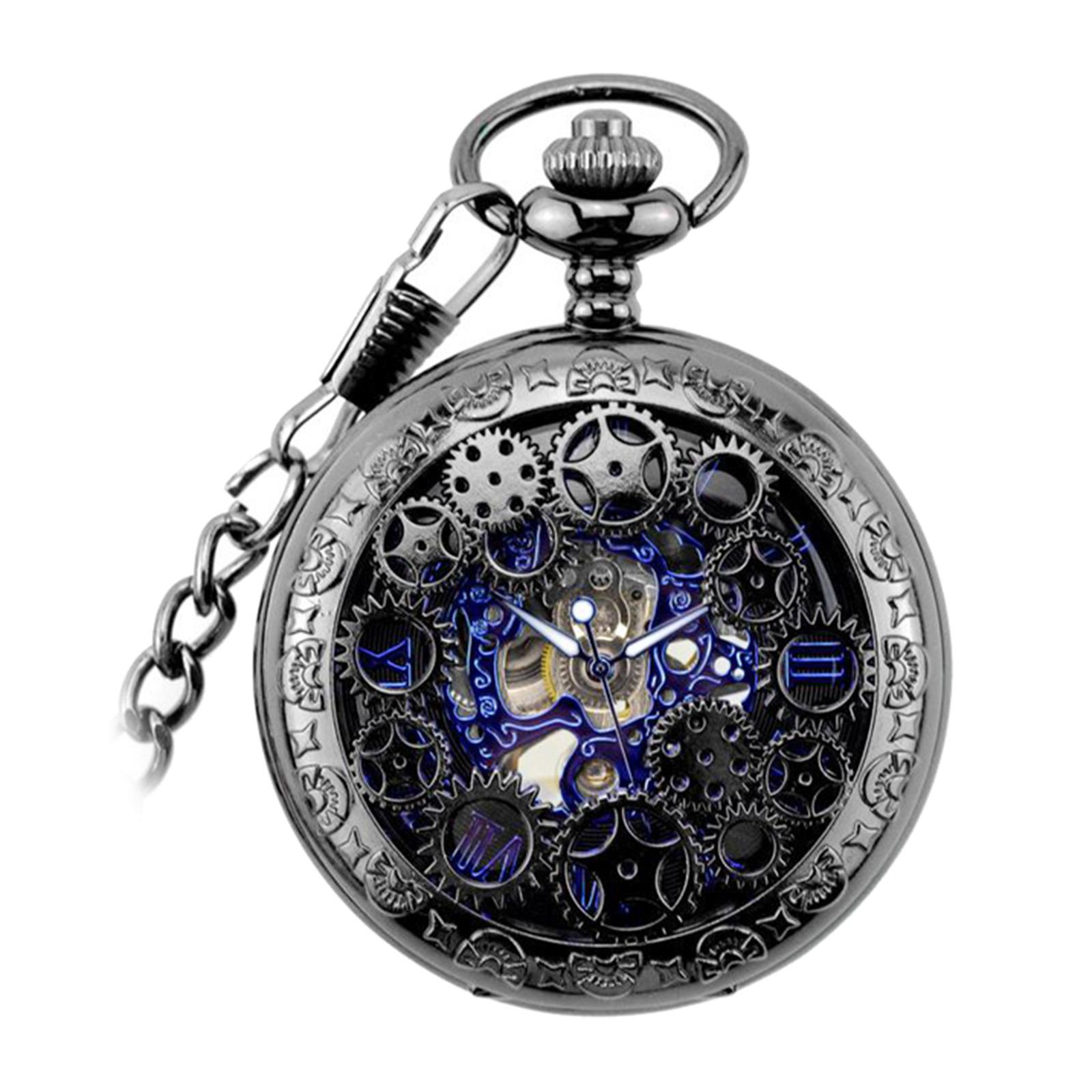 Mechanical Skeleton Pocket Watch