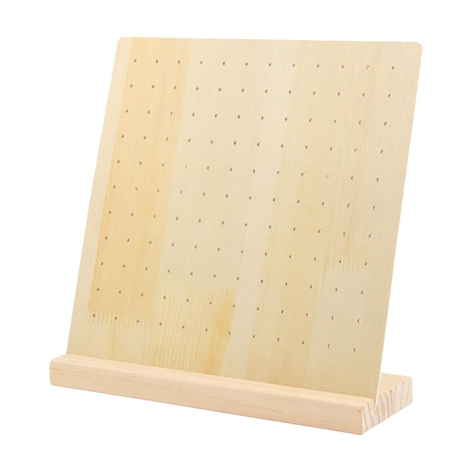 Wooden Pegboard Necklace Stand