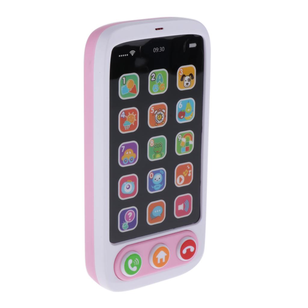 MagiDeal Kids Pretend Play Cell Phone with Sound Music Early Education ...