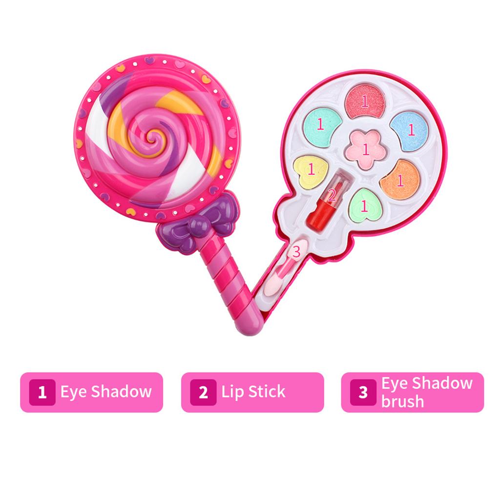 Cute   Makeup Kit Cosmetic for Girls Pretend Play Toy Salon Playset