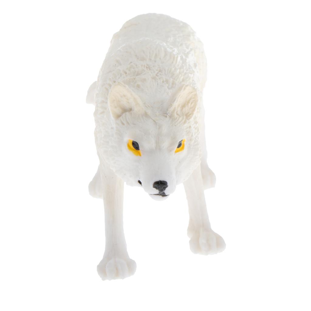 Static Animal Model Action Figure Toy for Kids and Adults Wolf