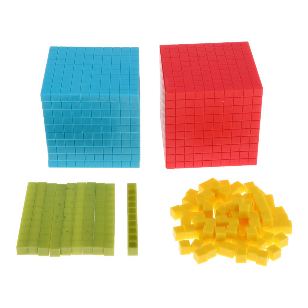 121pcs Montessori Decimal Cube Early Learning Educational Toys for Children 