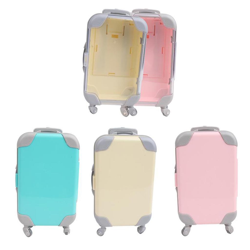 4Pieces 18 inch Doll Travel Set Suitcase Compatible for American Doll