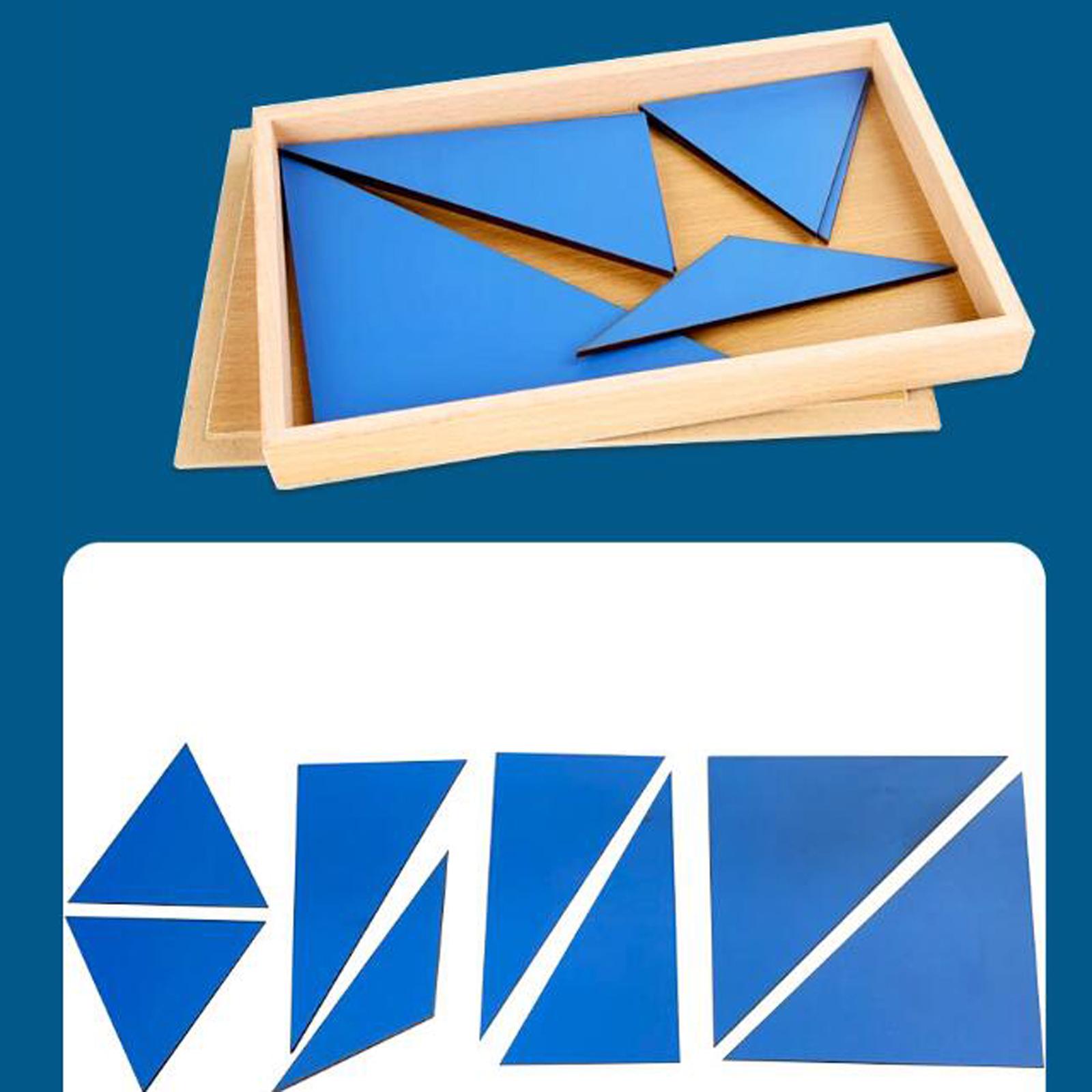 Montessori Toy Geometric Shapes Board Educational Toy Wooden Geometry Puzzle