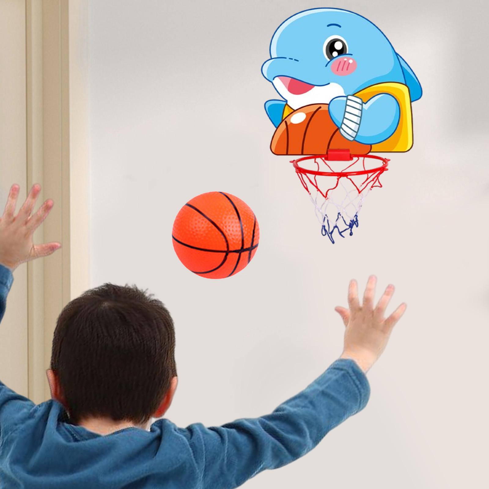 Basketball Hoop Set Outdoor Indoor Game Indoor for Boys Girls Birthday Gifts Dolphin