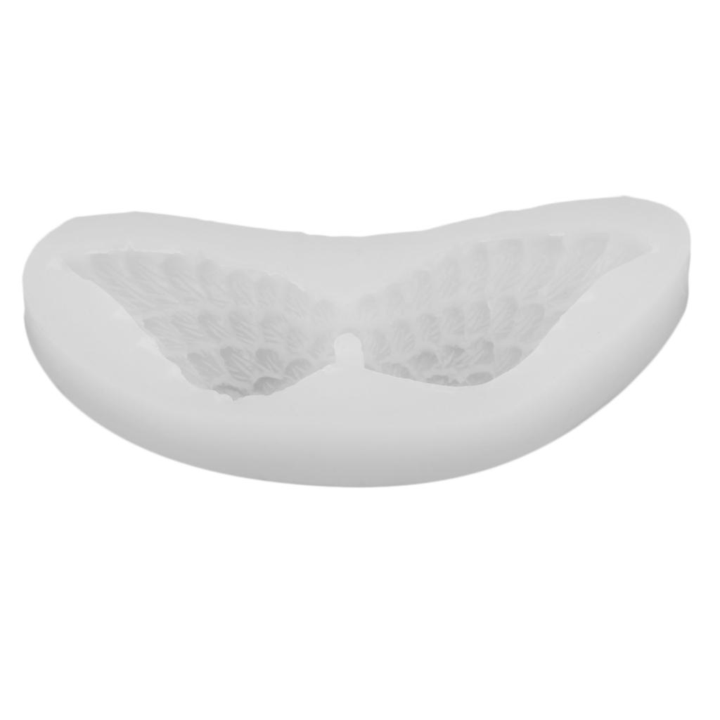 2xAngel Wings Silicone Cake Mold Fondant Mold Resin Jewelry Making Craft Tools