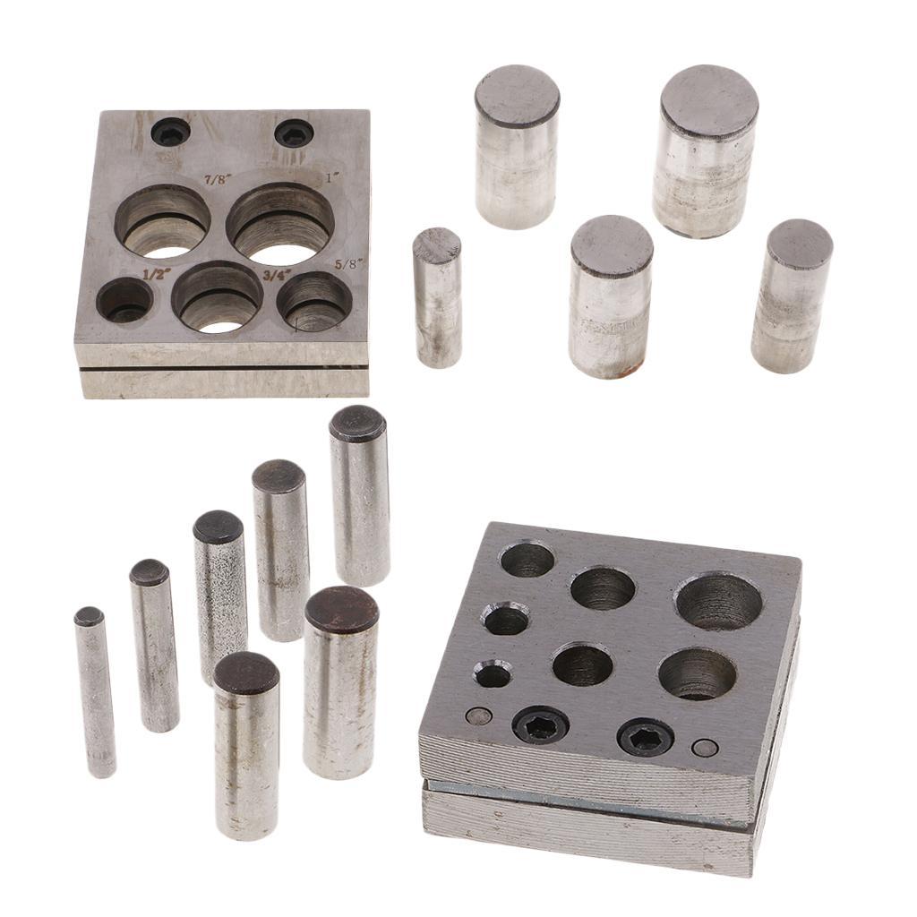 5/7 HOLES CIRCULAR DISC CUTTER PUNCH SET JEWELLERY MAKING METAL WORKING