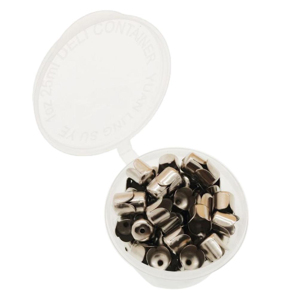 160pc plated Bead Caps Flower Tassel end beads Necklace Jewelry DIY platinum