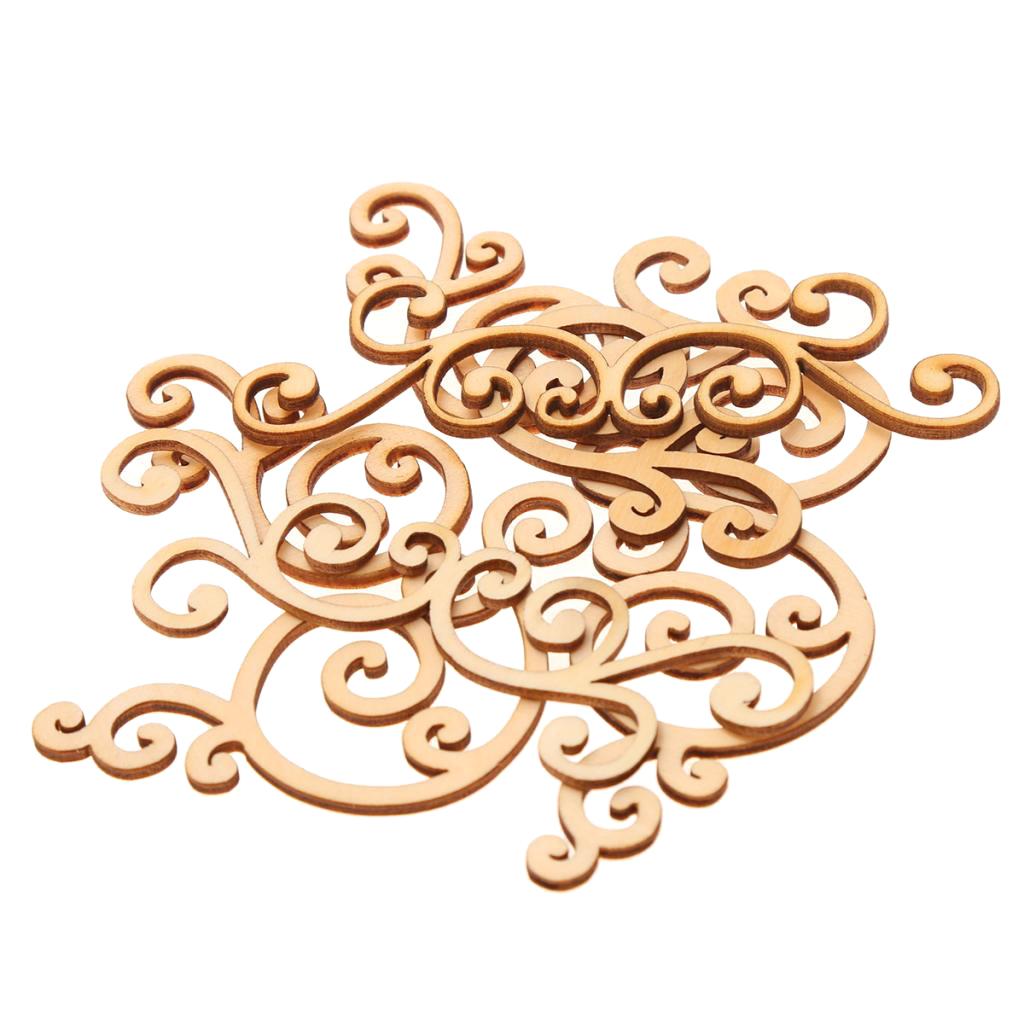 Wooden Shape Cutouts 8Pack