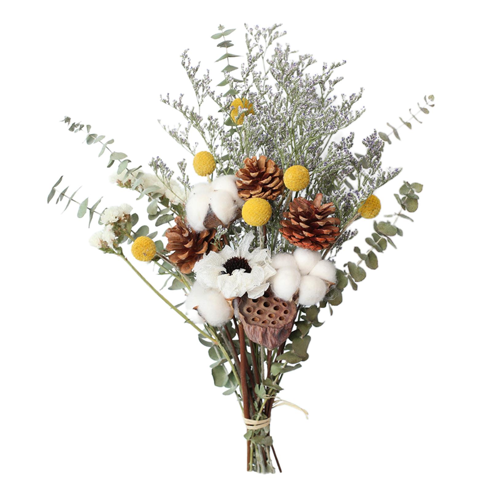 2pieces Natural Dried Flower Floral Crafts for Home Wedding Party  