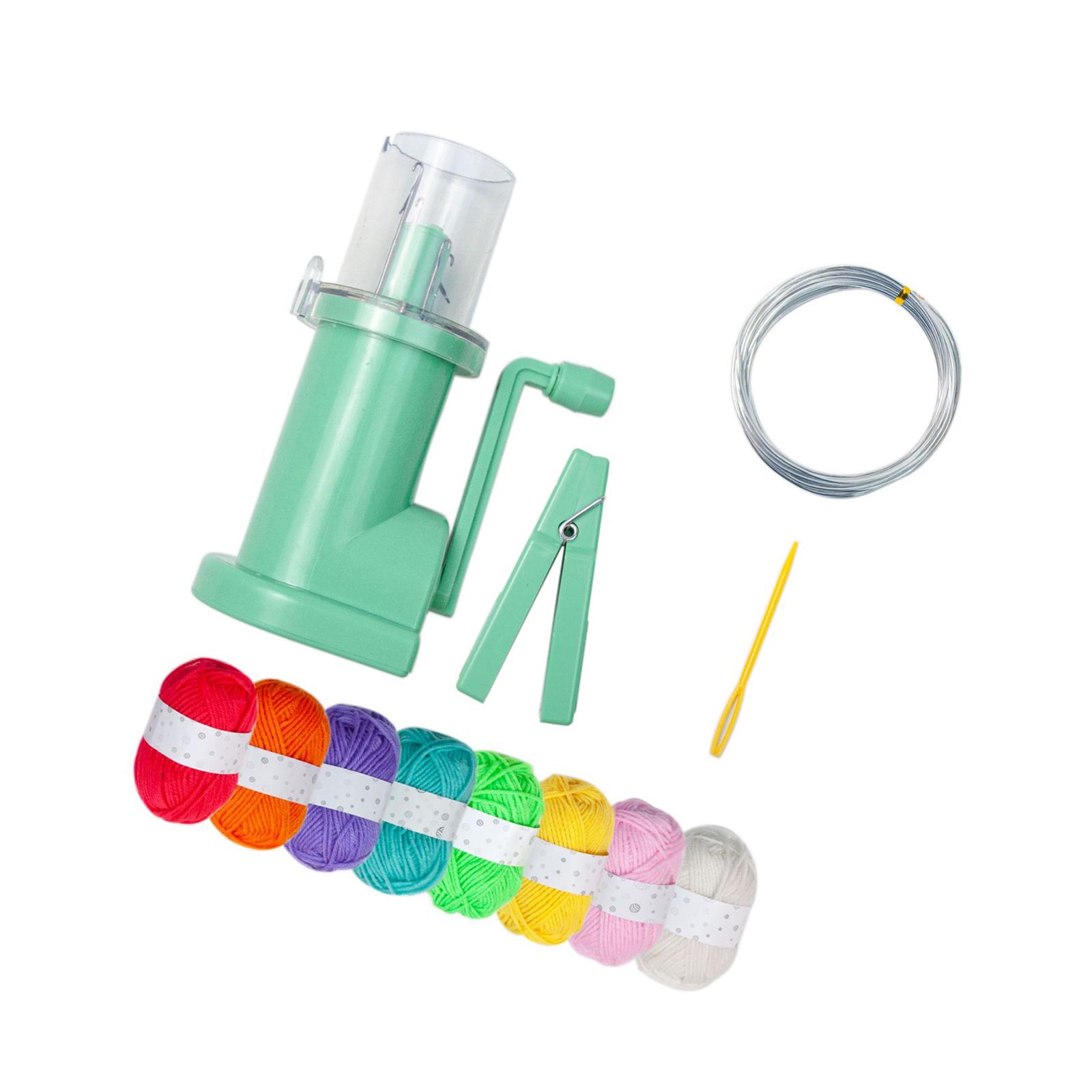 Manual Knitting Machine 8 Colors Yarn Set