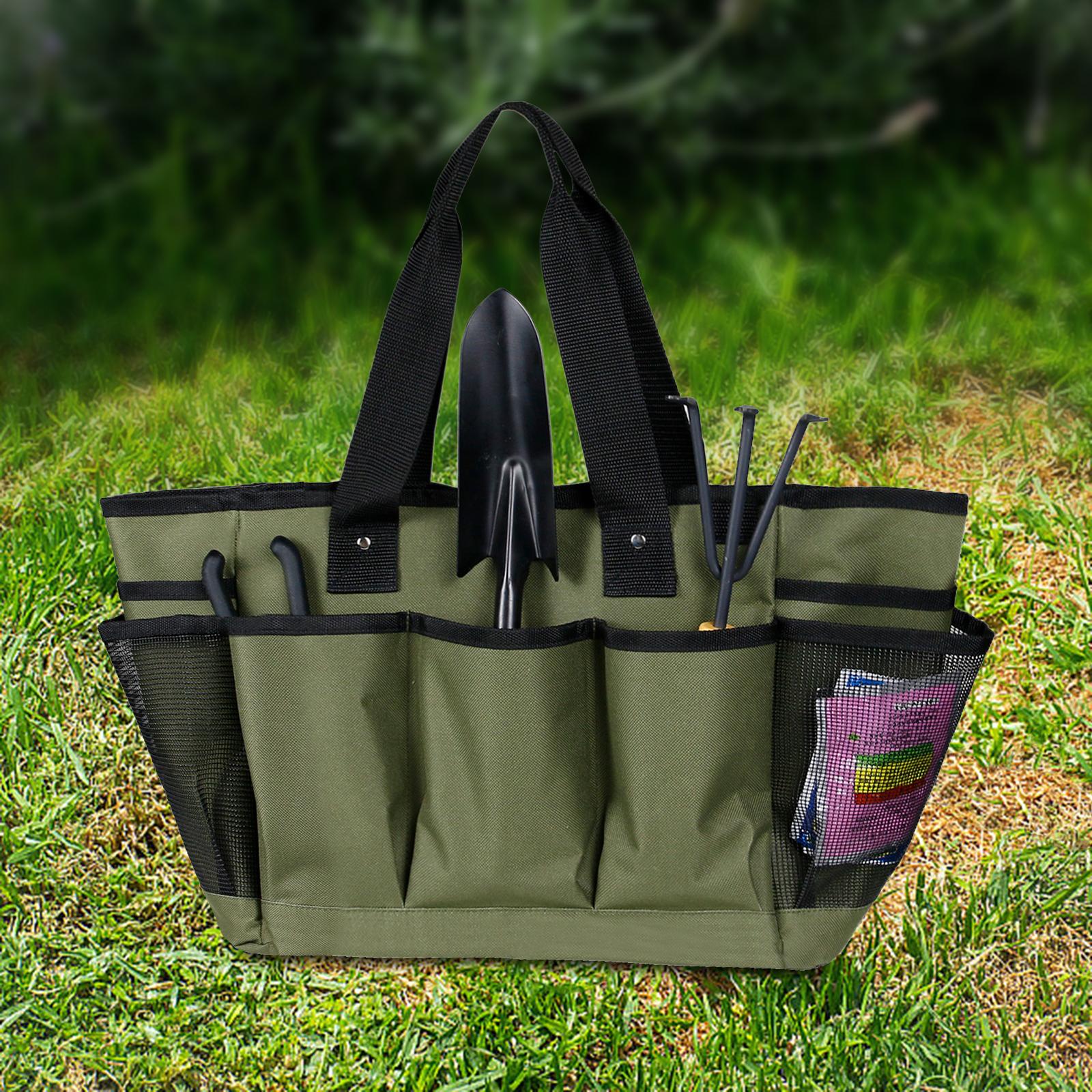 Garden Tool Bag Portable Durable with Pockets and Handles Heavy Duty Toolbag