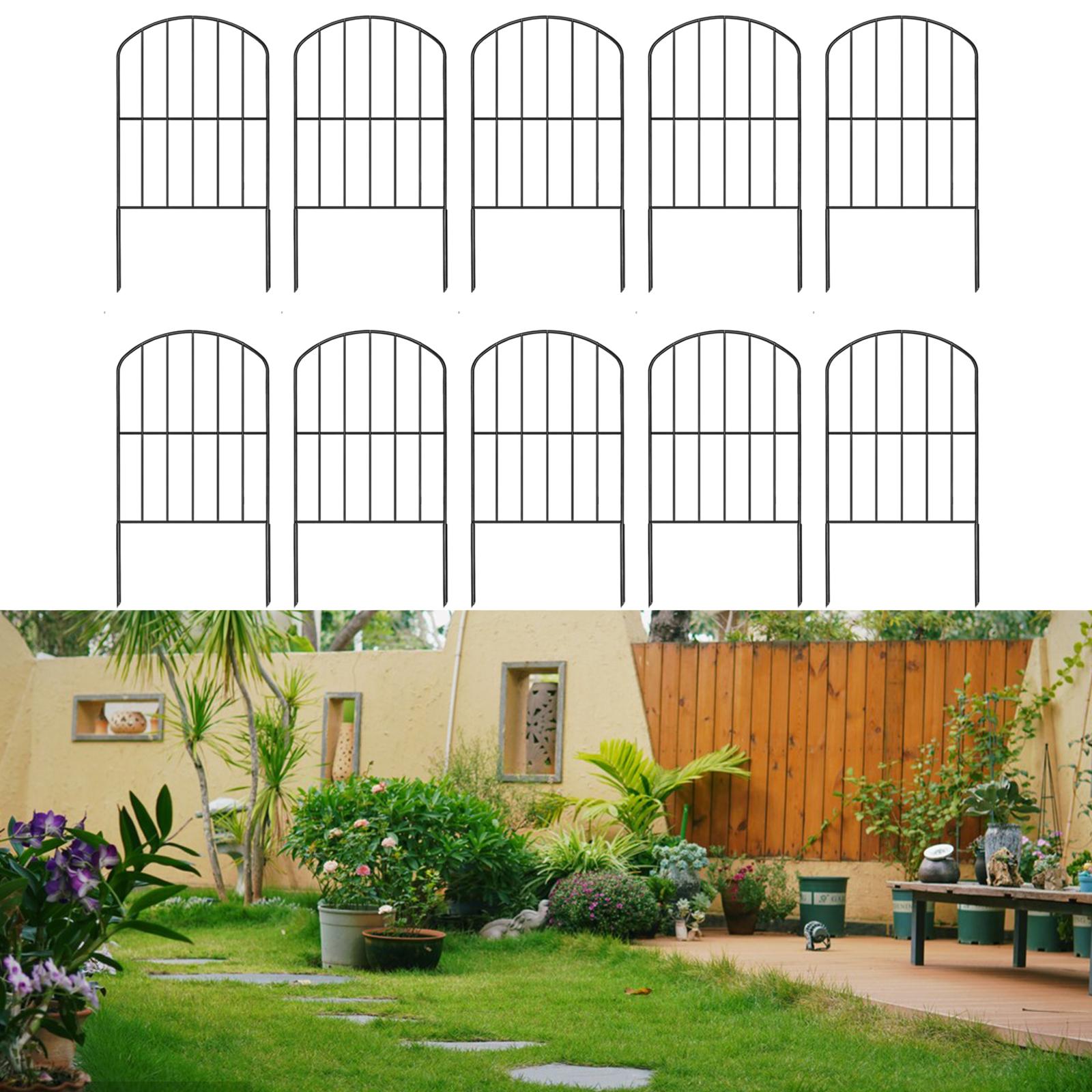 10Pcs Accessory Multifunctional for Yard Landscape Metal Garden Fence Panels